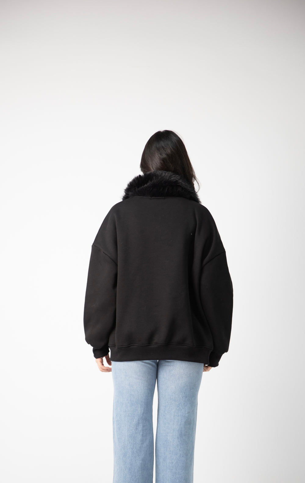 Melton fur hood jacket price