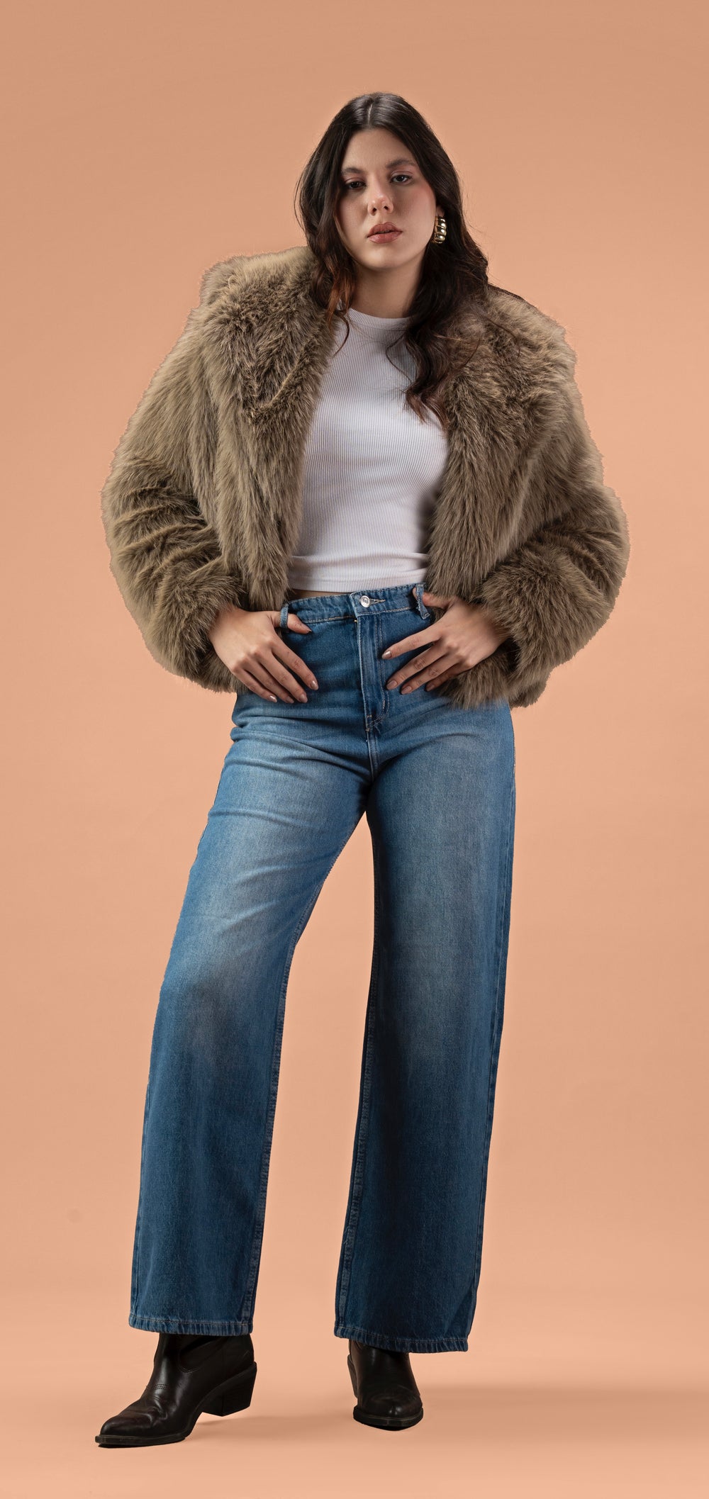 New fox fur jacket