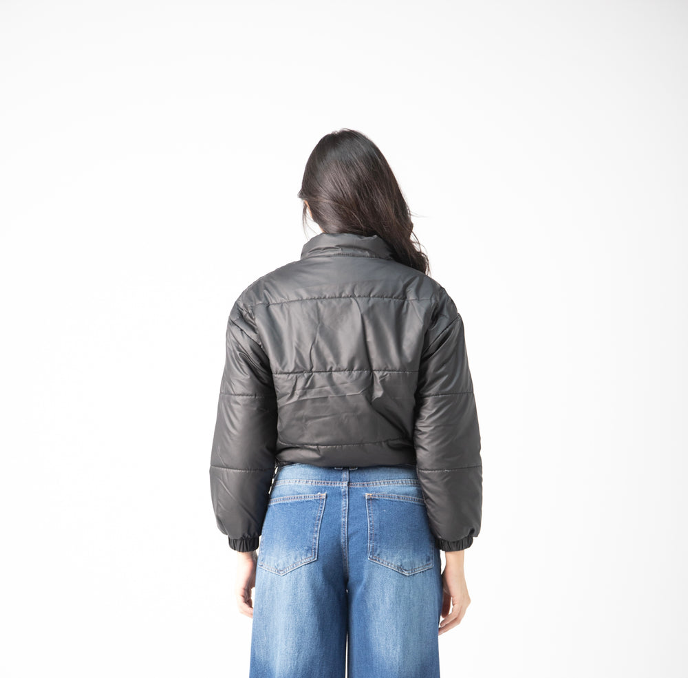 Statement cropped puffer jacket