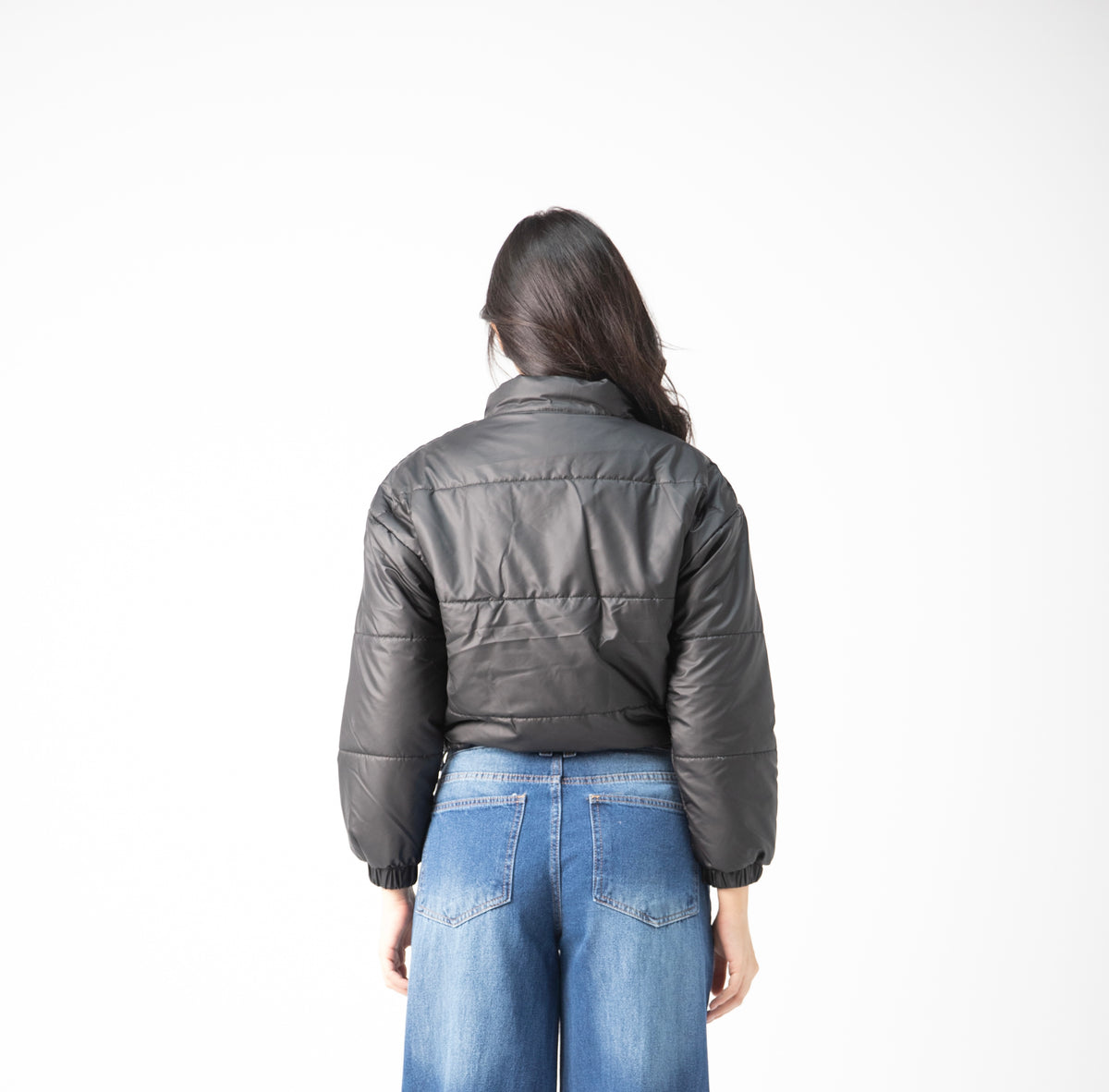 Statement cropped puffer jacket