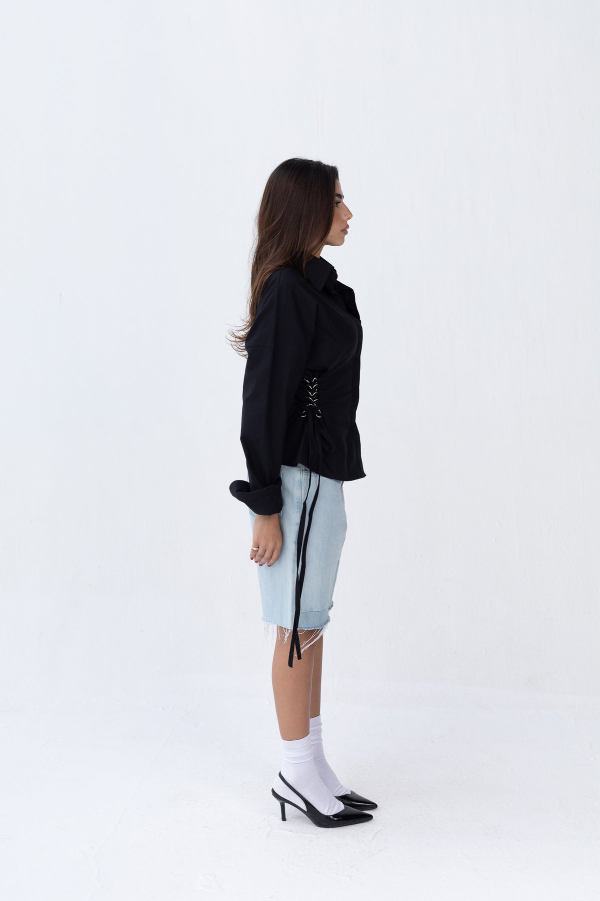 Side Metal Ring Shirt