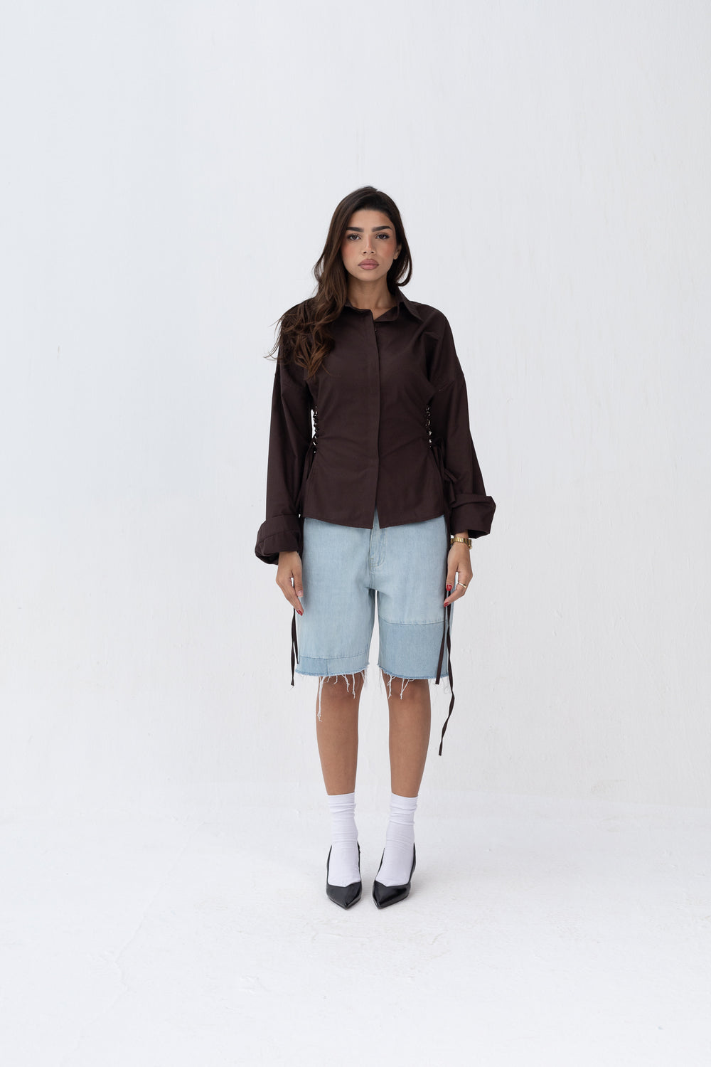 Side Metal Ring Shirt