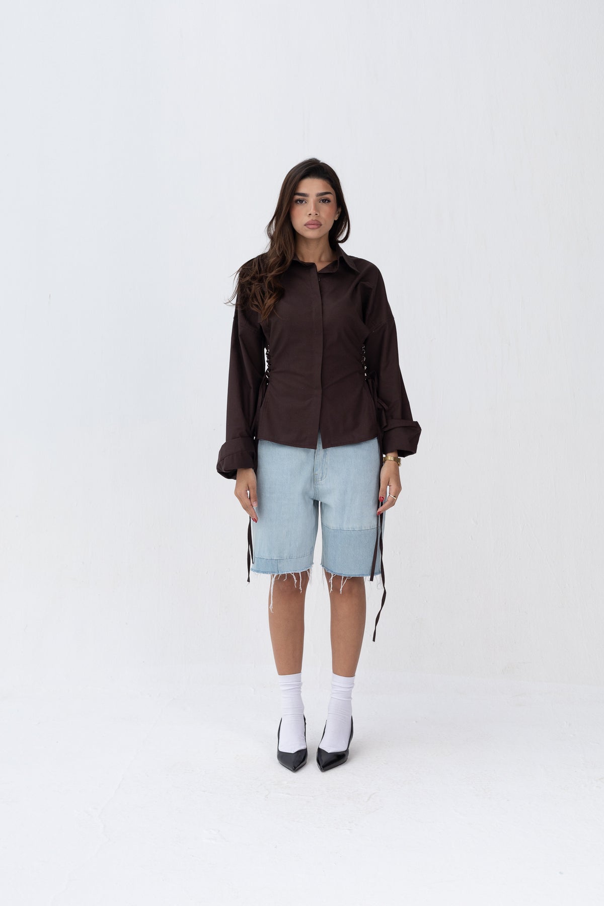 Side Metal Ring Shirt