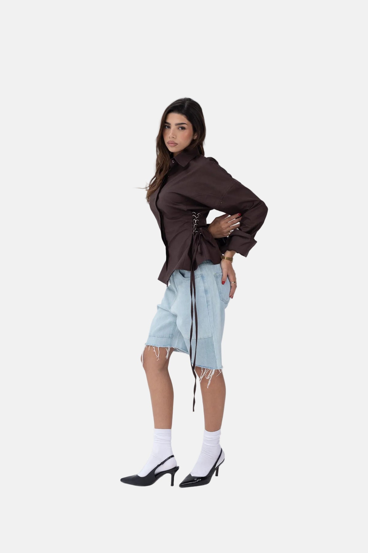 Side Metal Ring Shirt