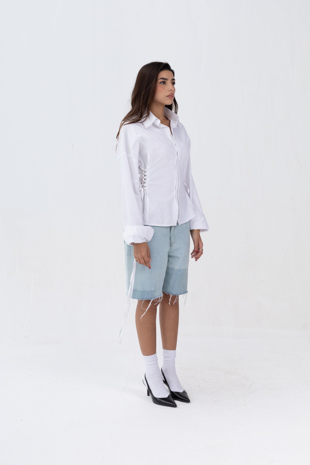 Side Metal Ring Shirt