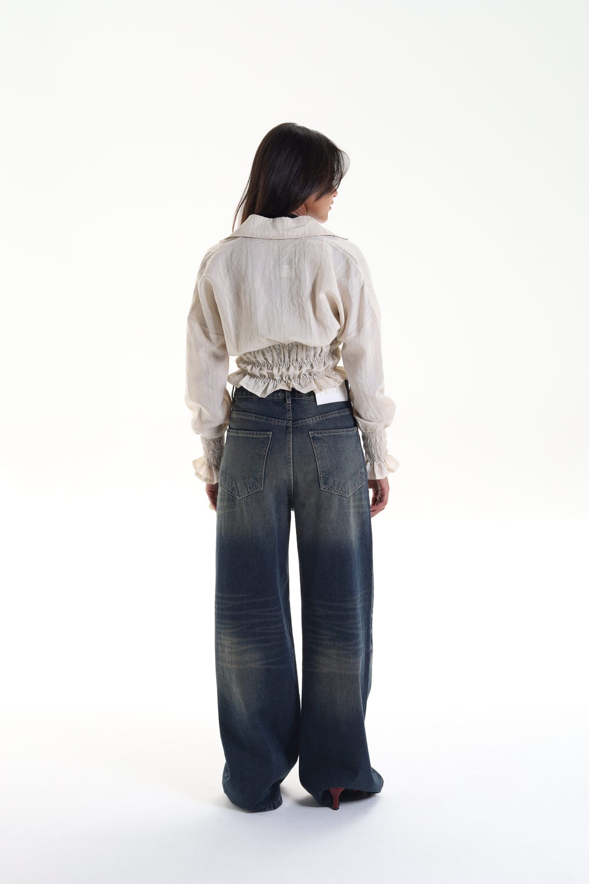 Smocked Waist & Cuff Blouse