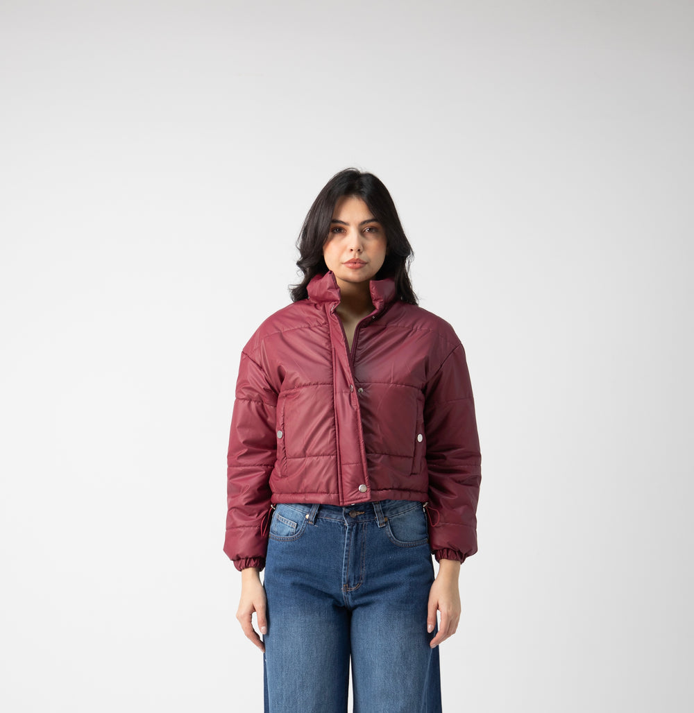 Statement cropped puffer jacket