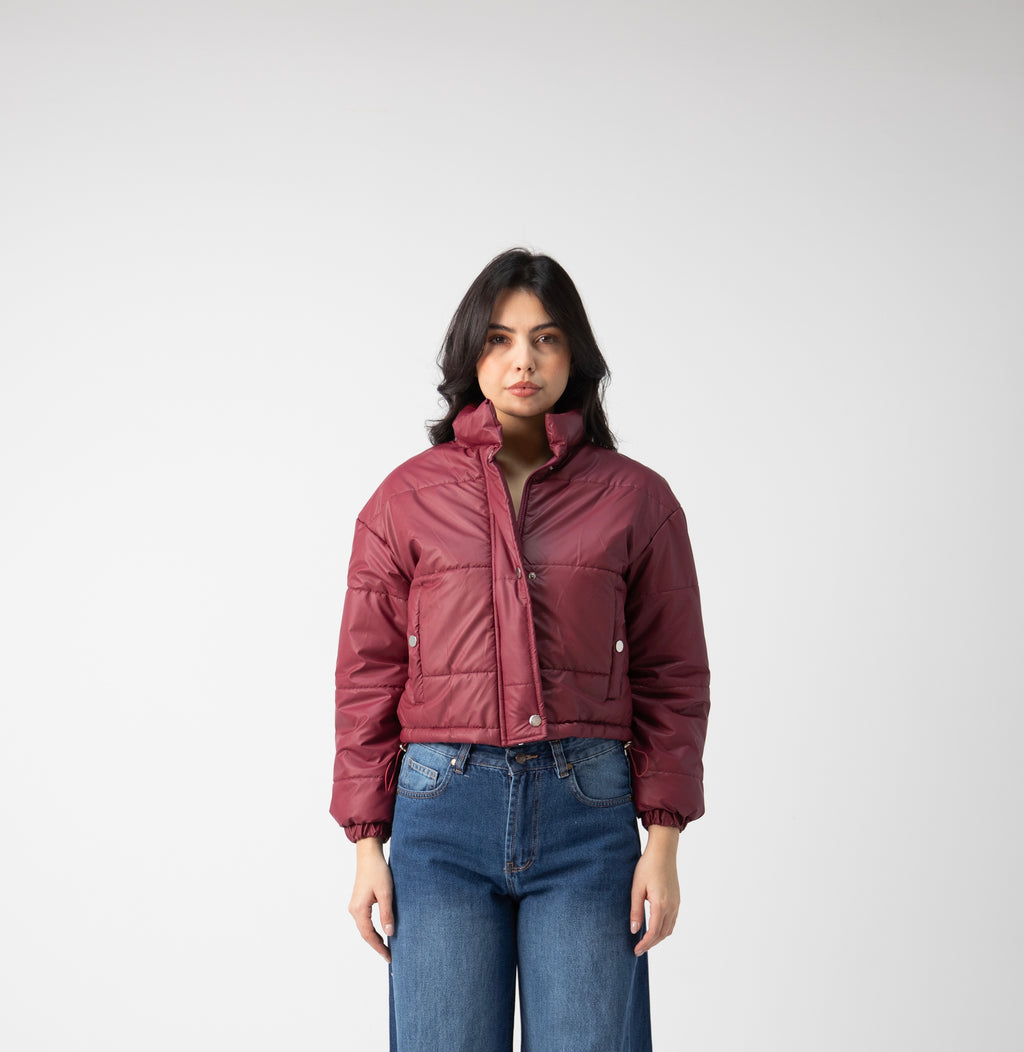 Statement cropped puffer jacket