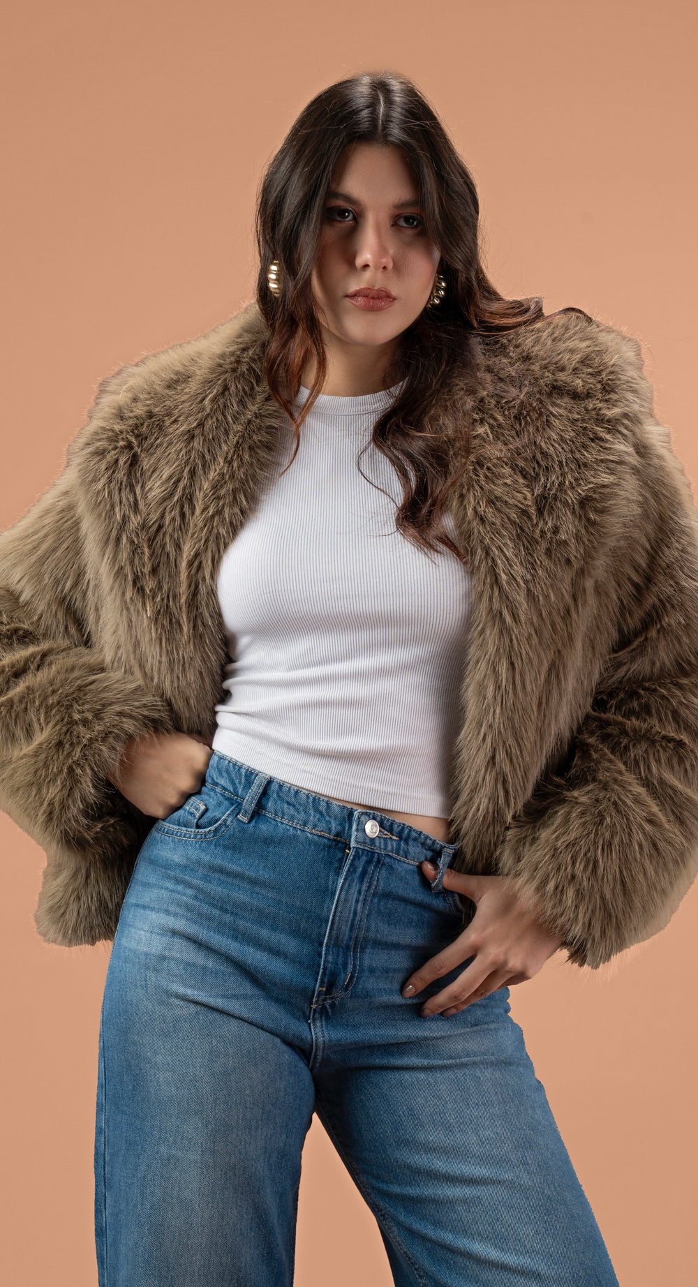 New fox fur jacket