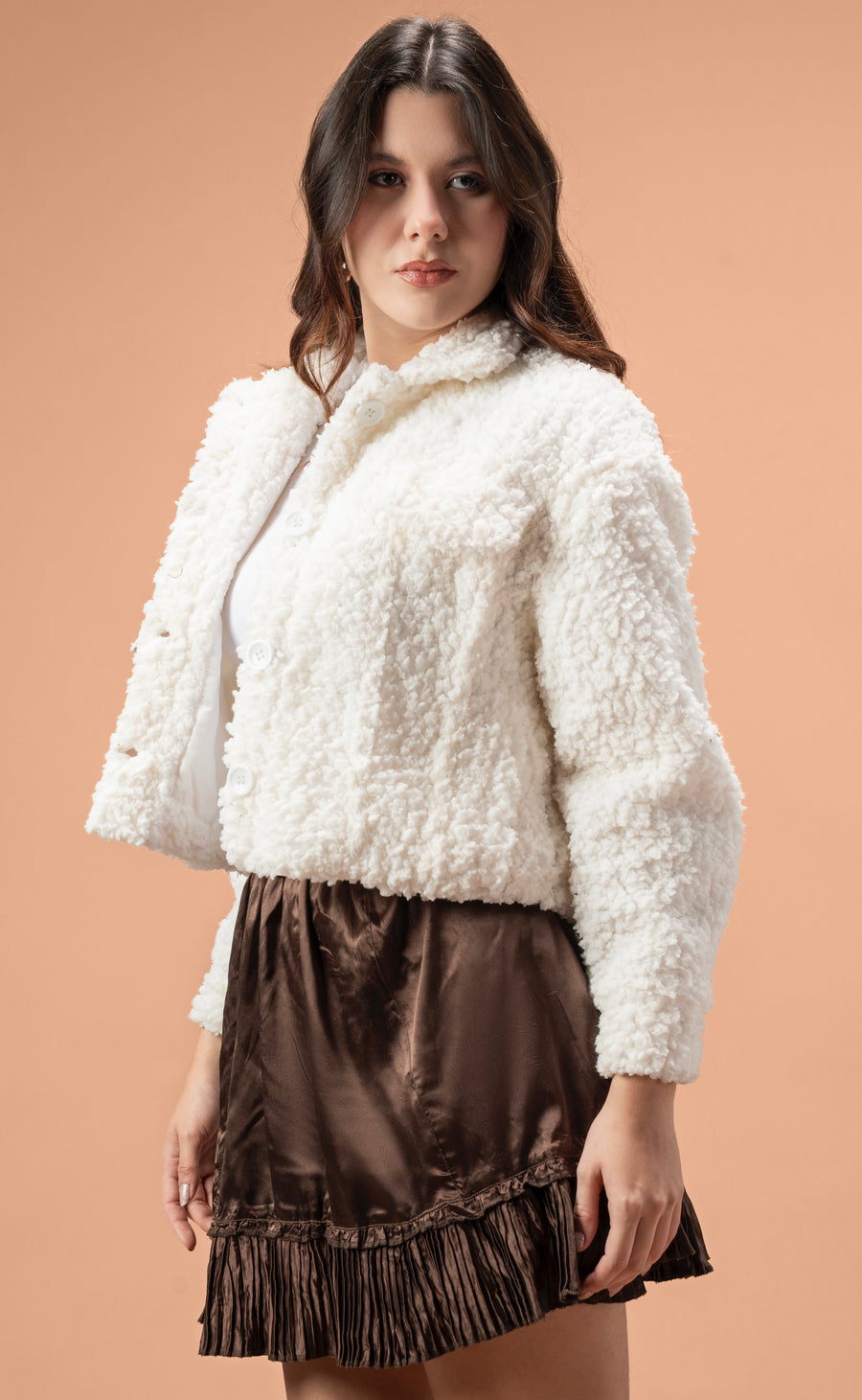 Short Lamb Fur Jacket