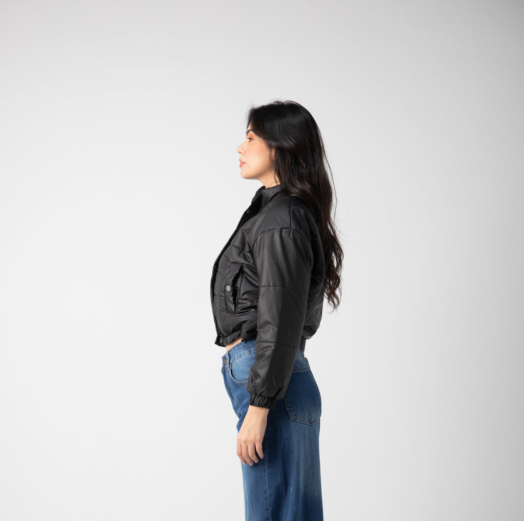 Statement cropped puffer jacket