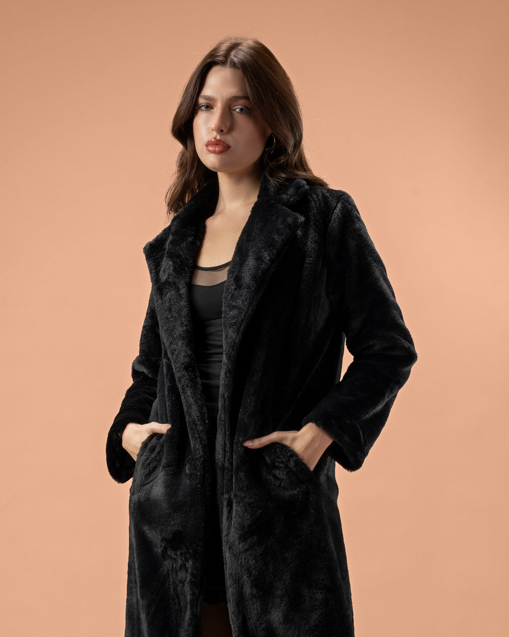 Long Soft Fur Coat