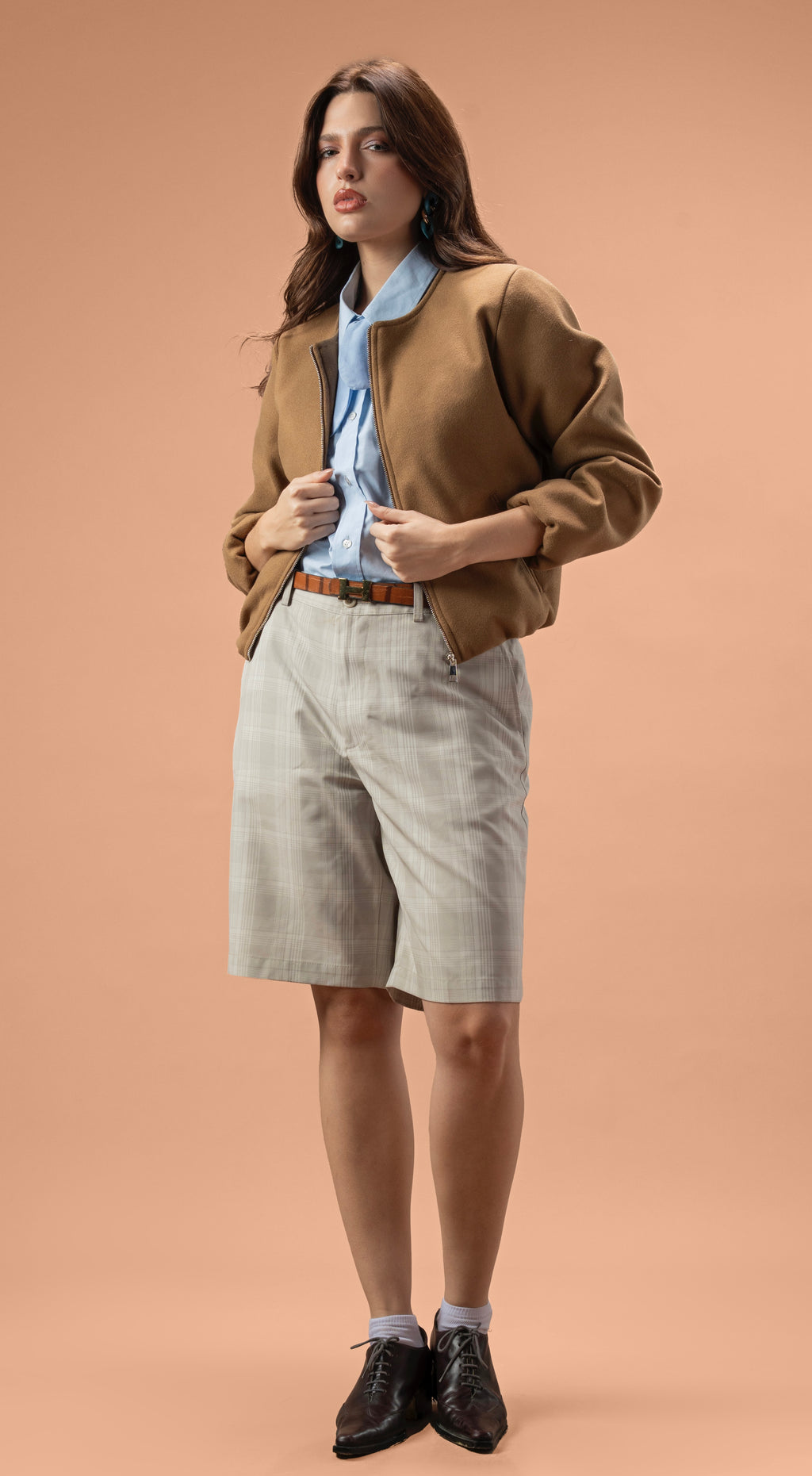 Broad cloth short jacket