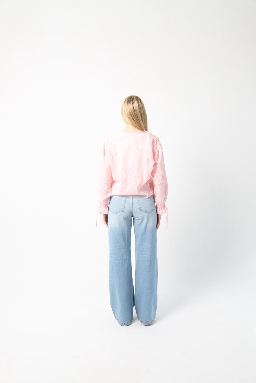 Floral Lurdiana Pleated Blouse