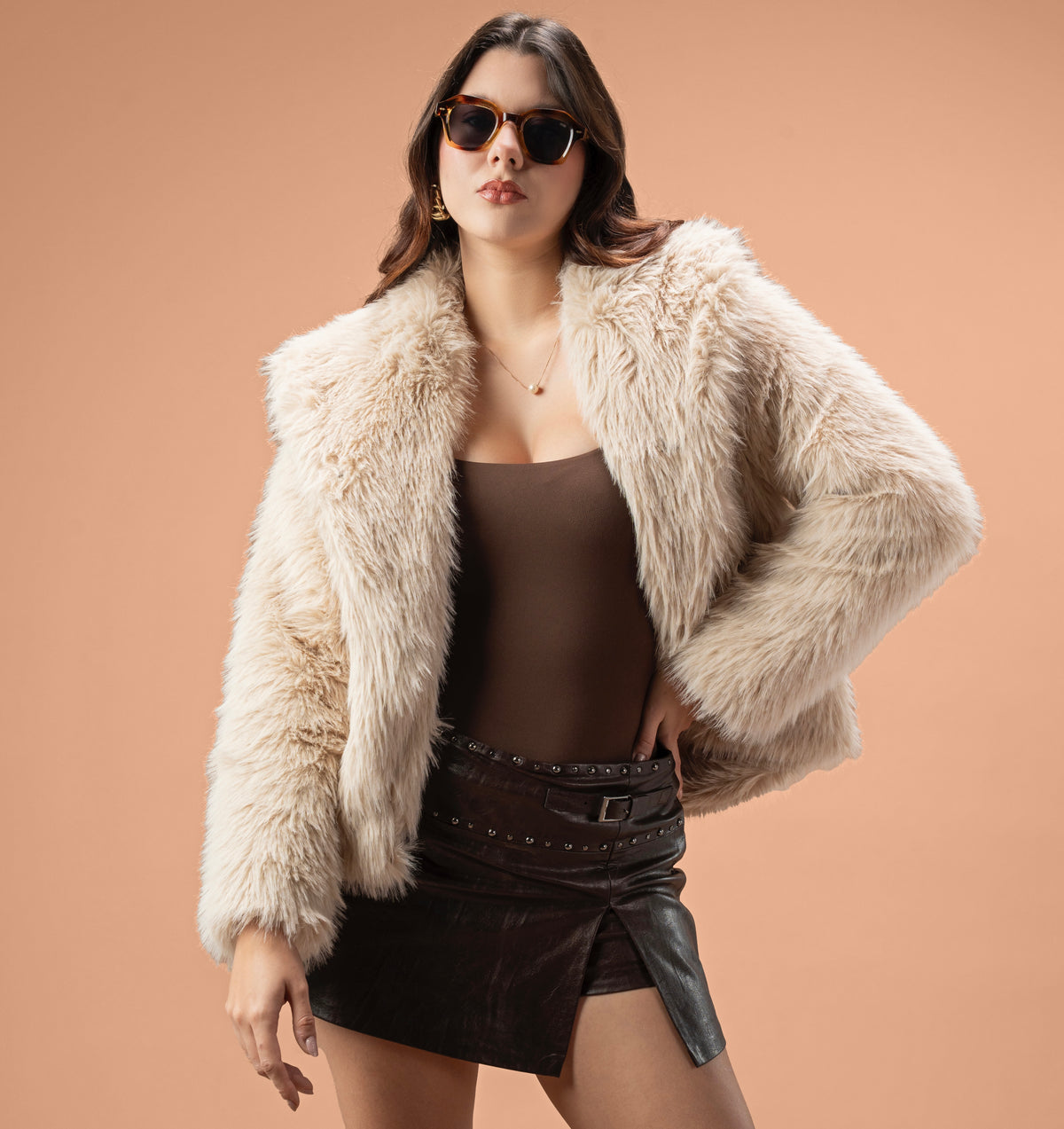 New fox fur jacket