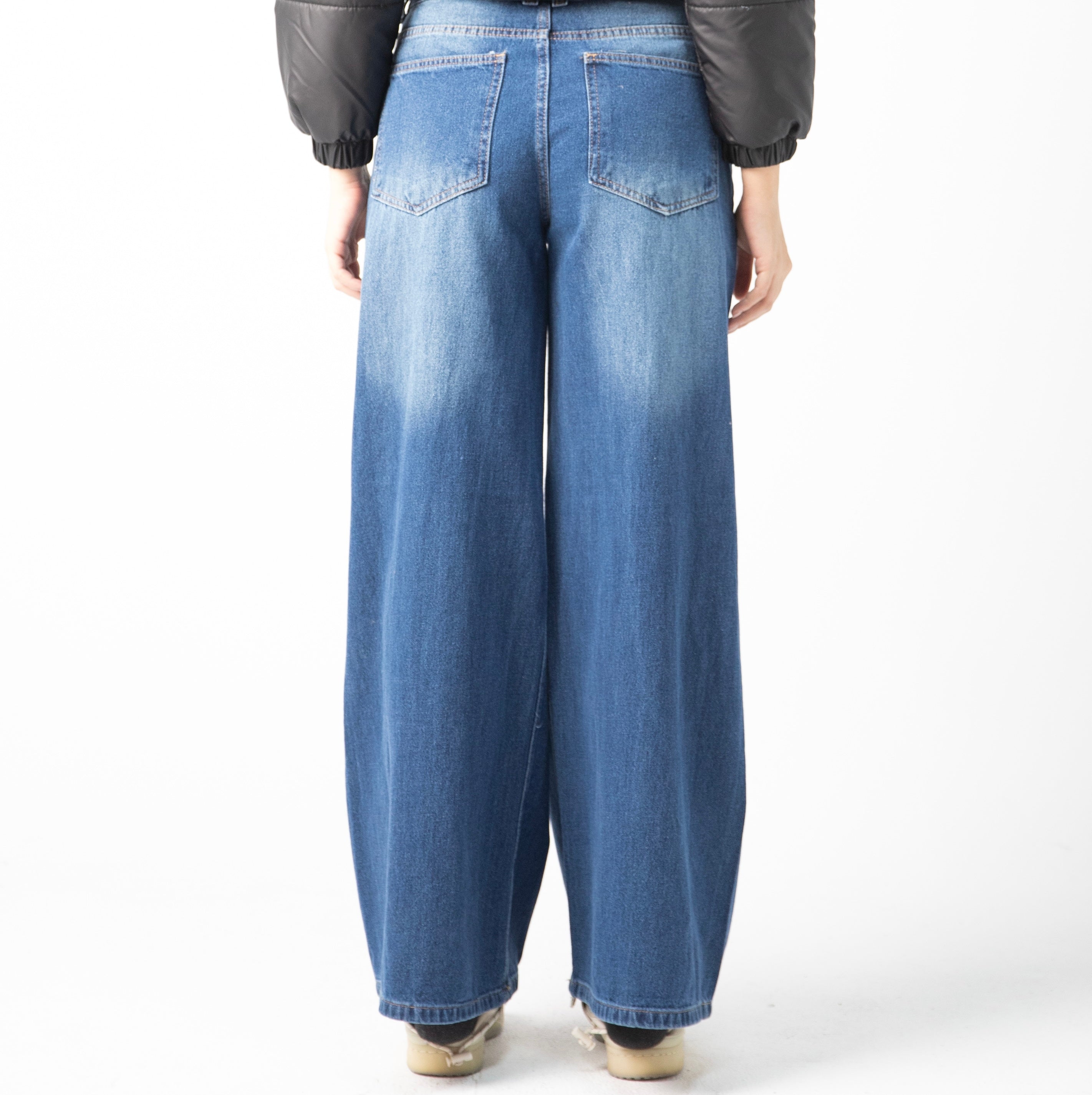 Wide leg denim