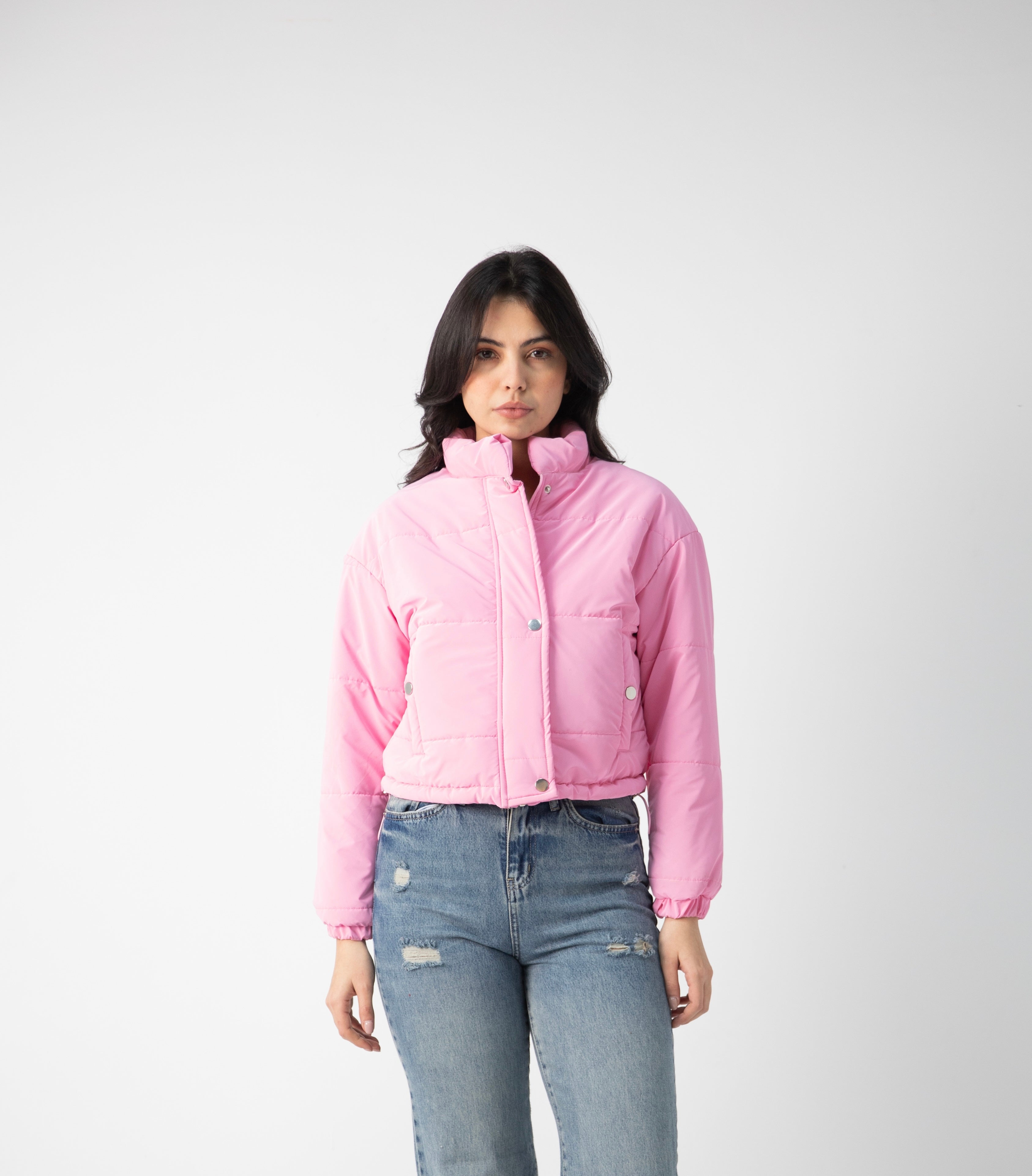 Statement cropped puffer jacket