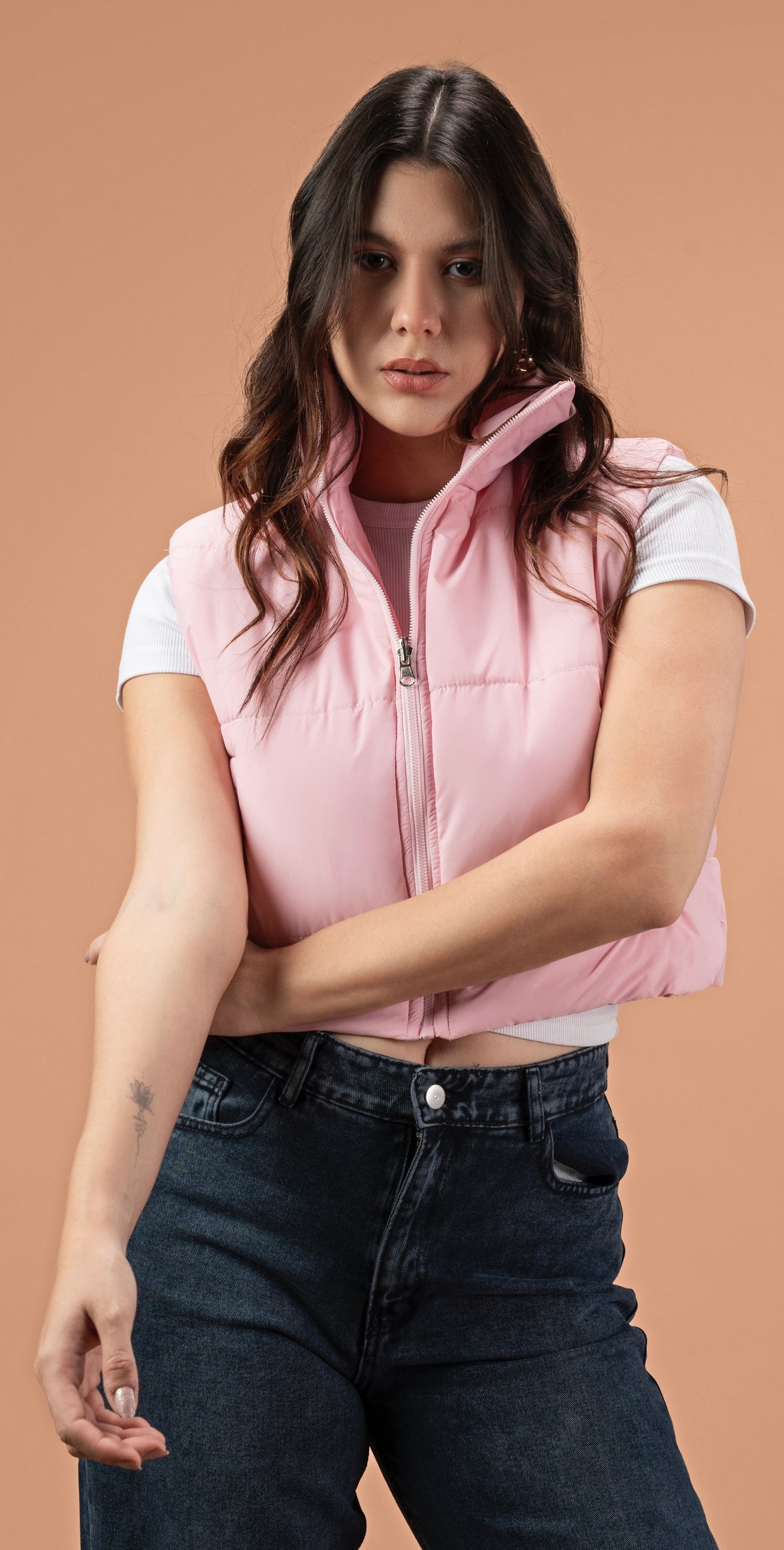 Vest puffer double face