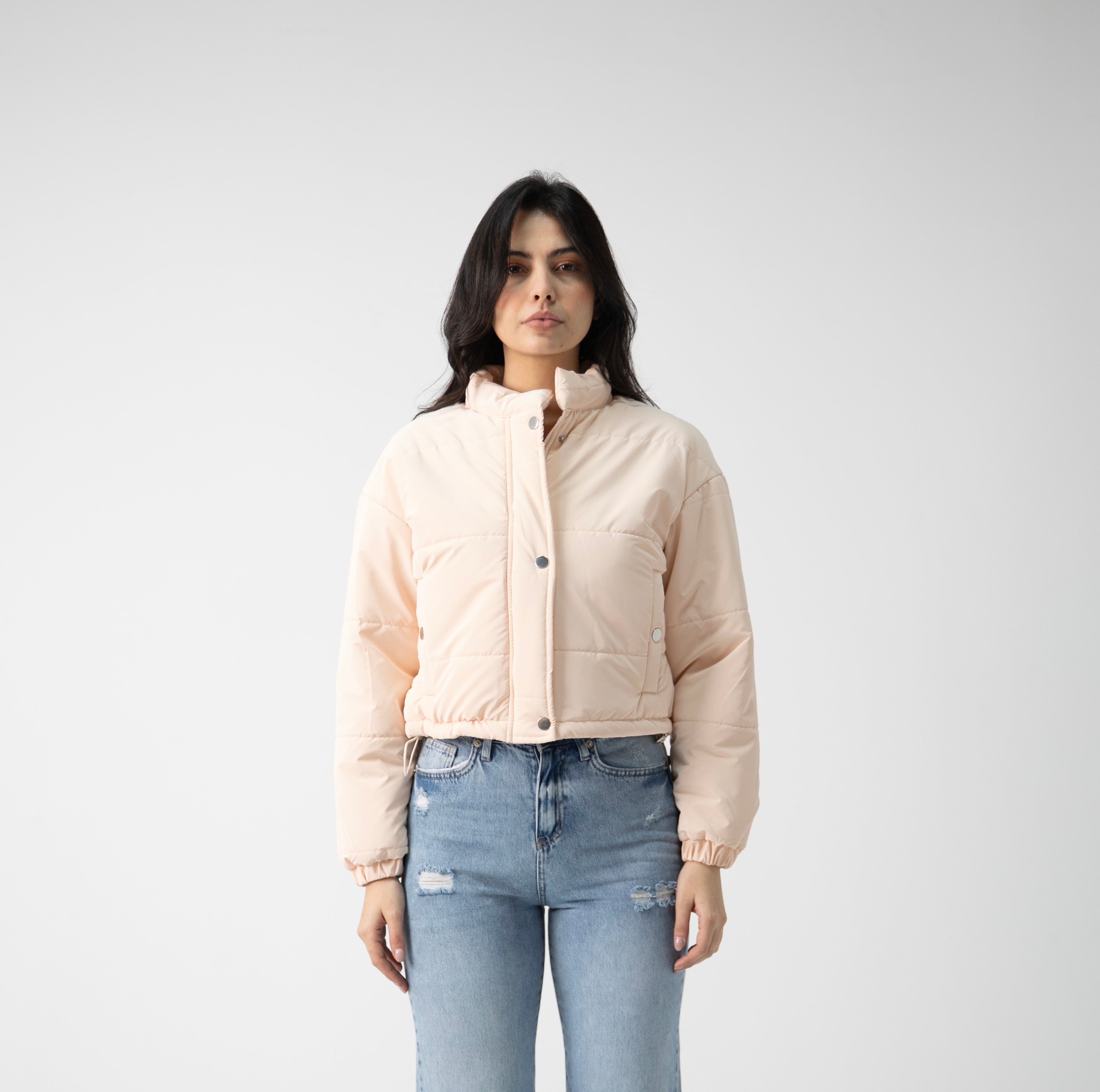 Statement cropped puffer jacket