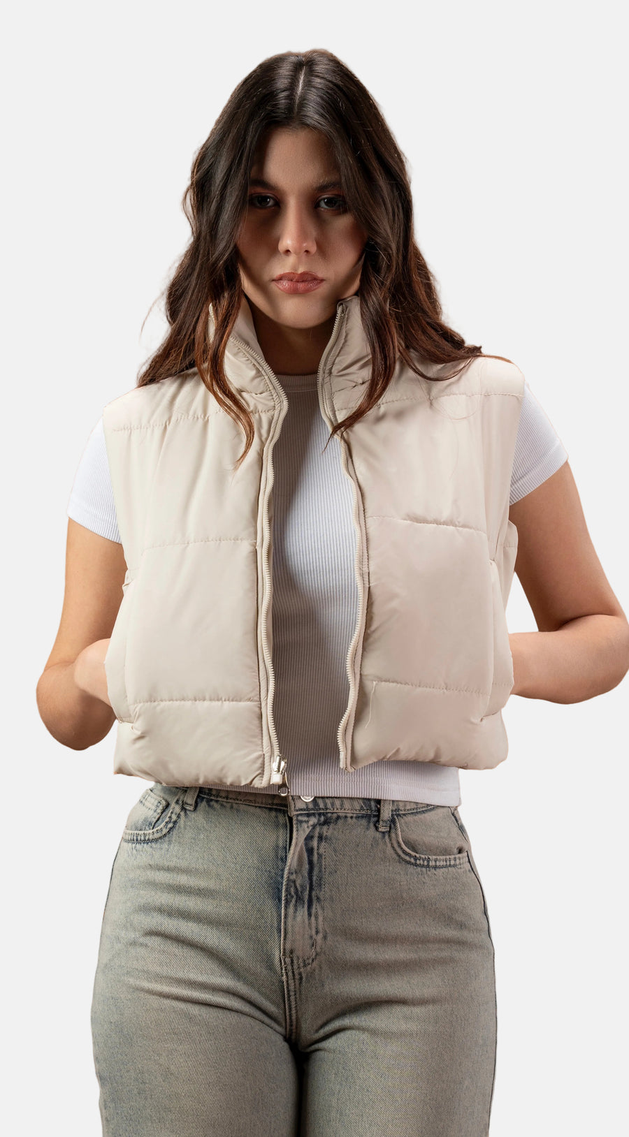 Vest puffer double face