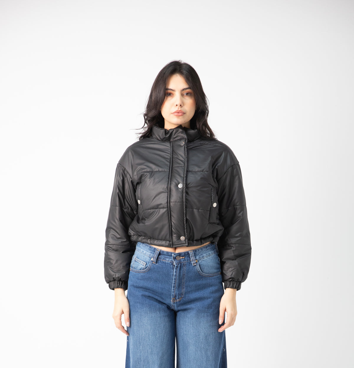 Statement cropped puffer jacket