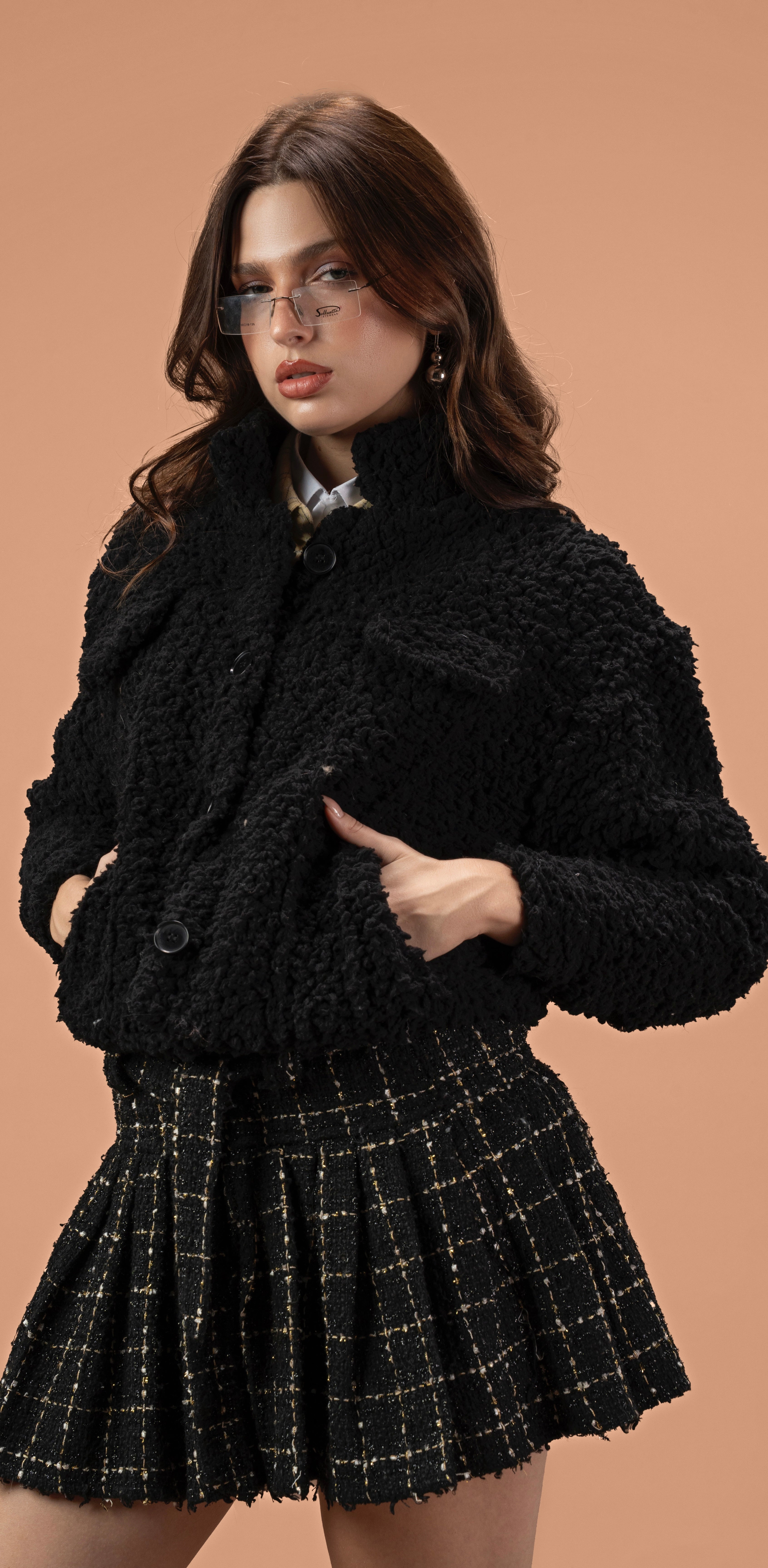 Short Lamb Fur Jacket