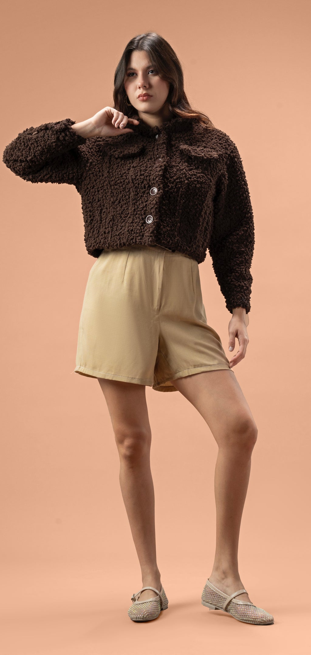 Short Lamb Fur Jacket