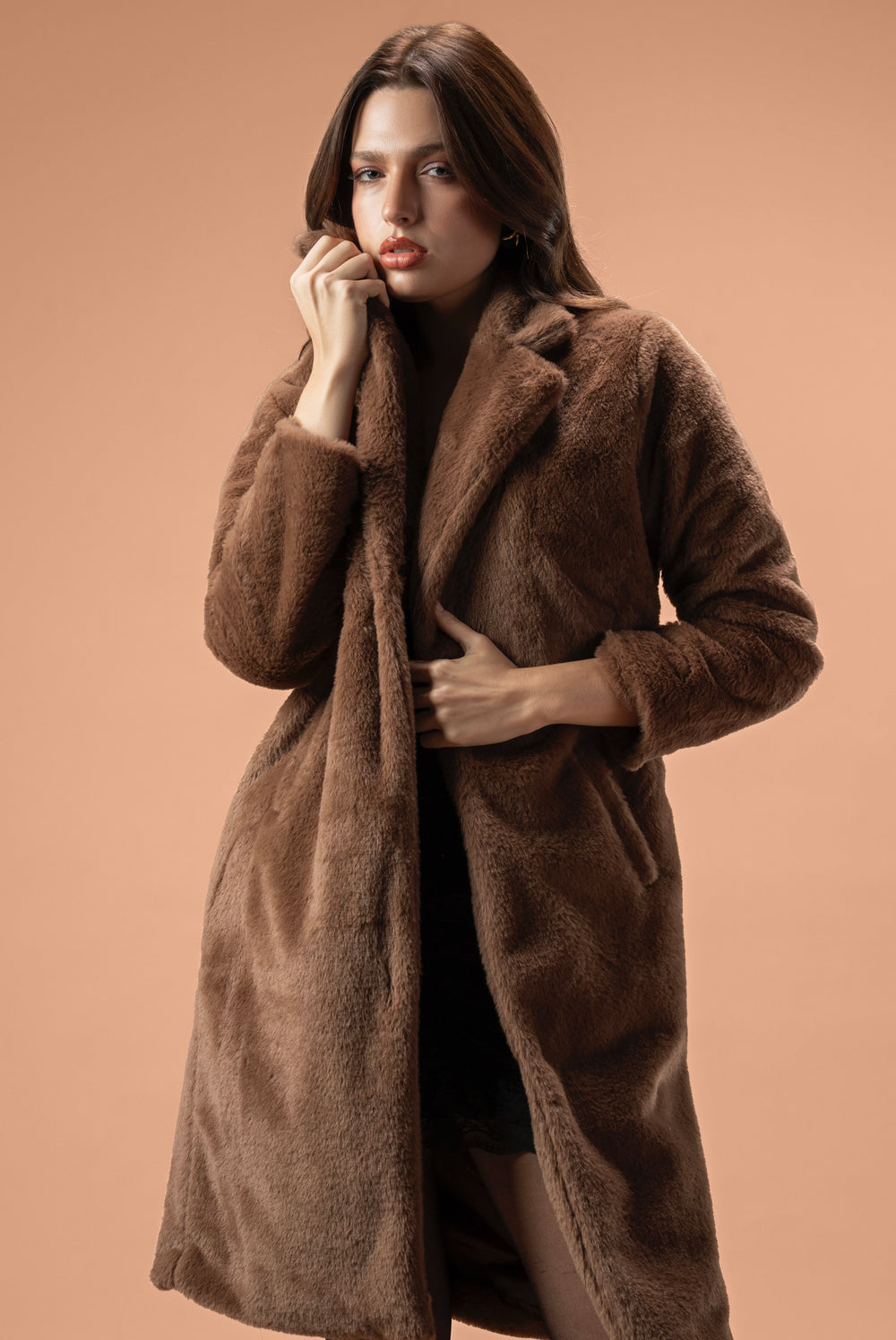 Long Soft Fur Coat