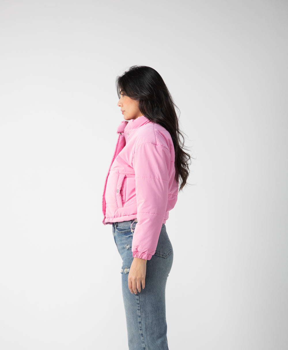 Statement cropped puffer jacket