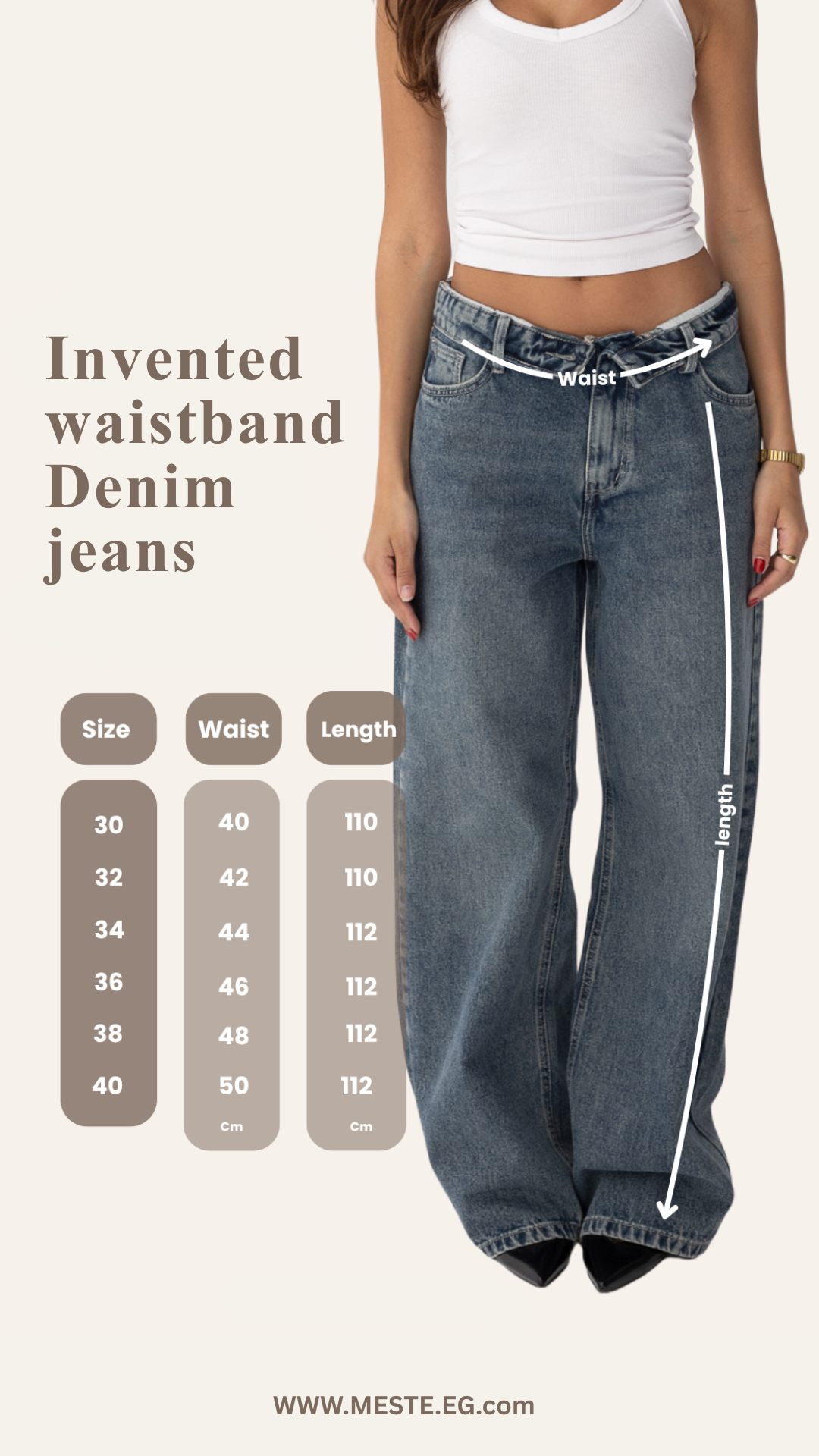 Invented Light Blue WaistBand Denim Jeans