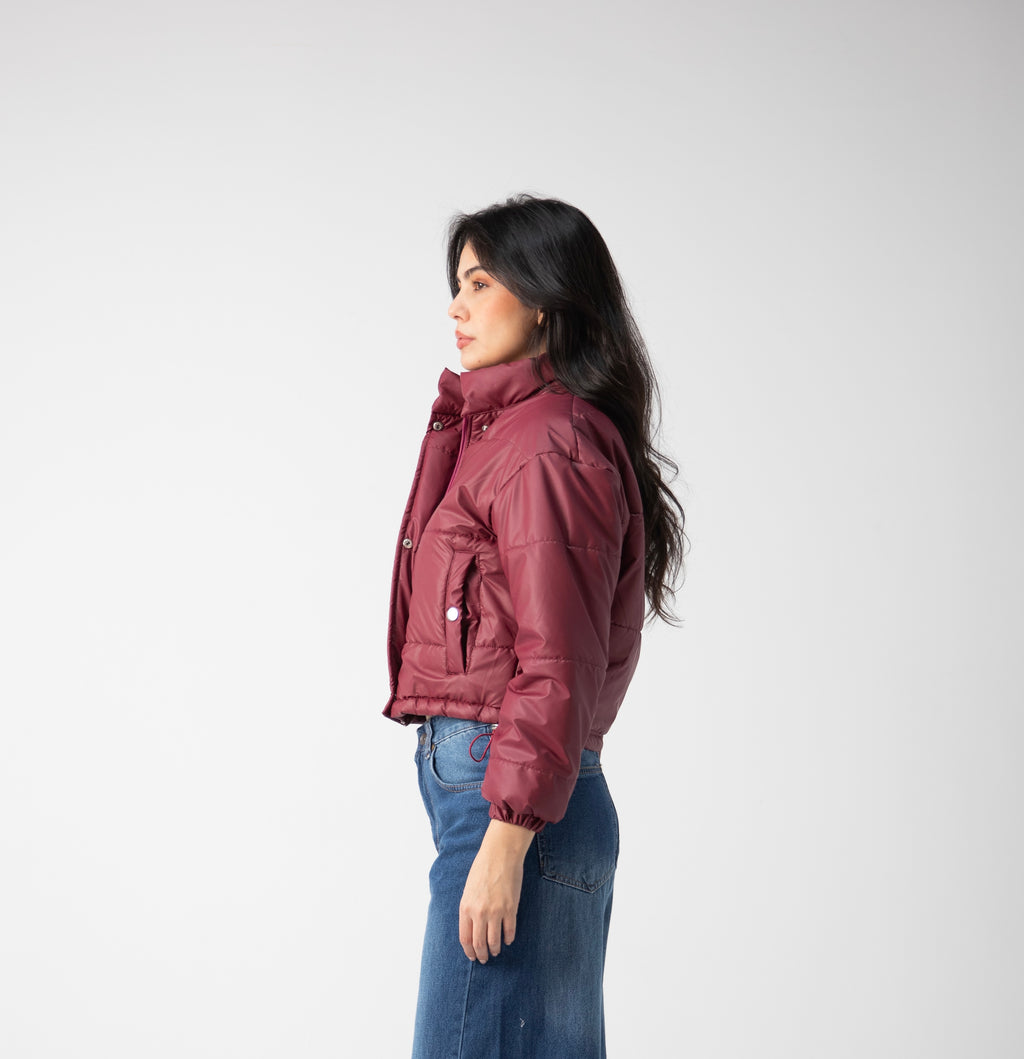 Statement cropped puffer jacket