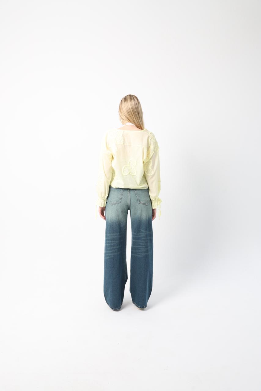 Floral Lurdiana Pleated Blouse
