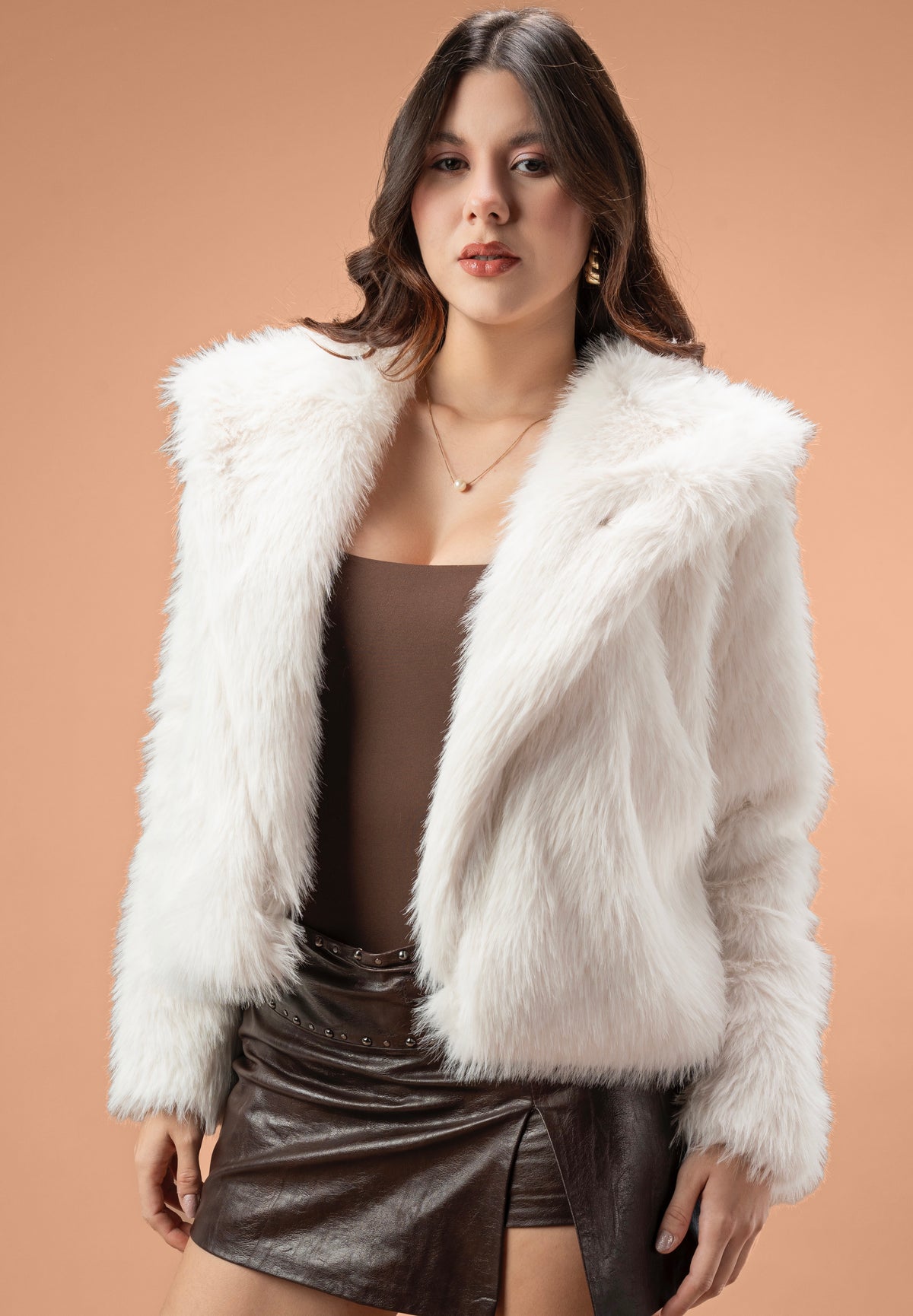 New fox fur jacket