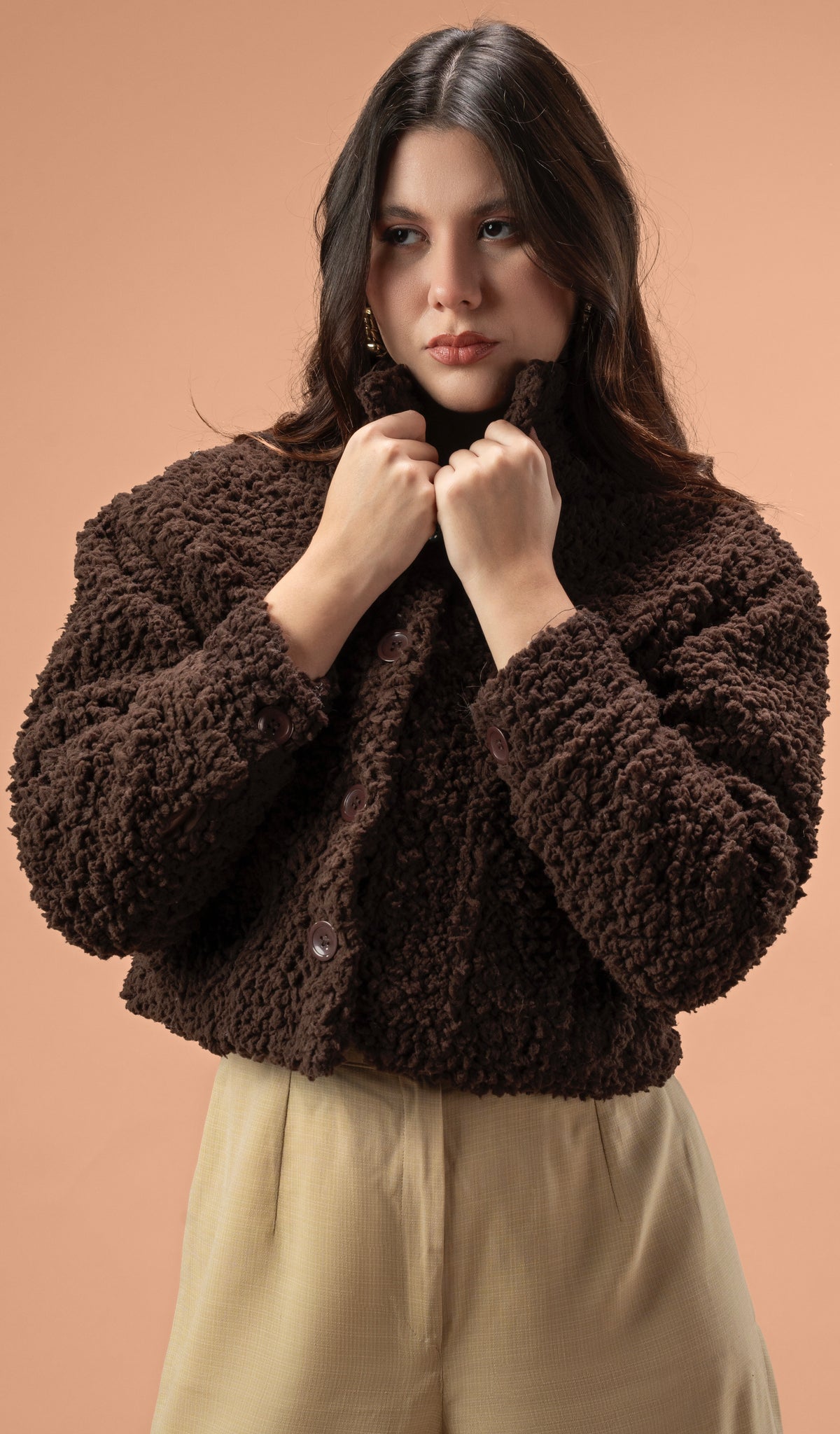 Short Lamb Fur Jacket