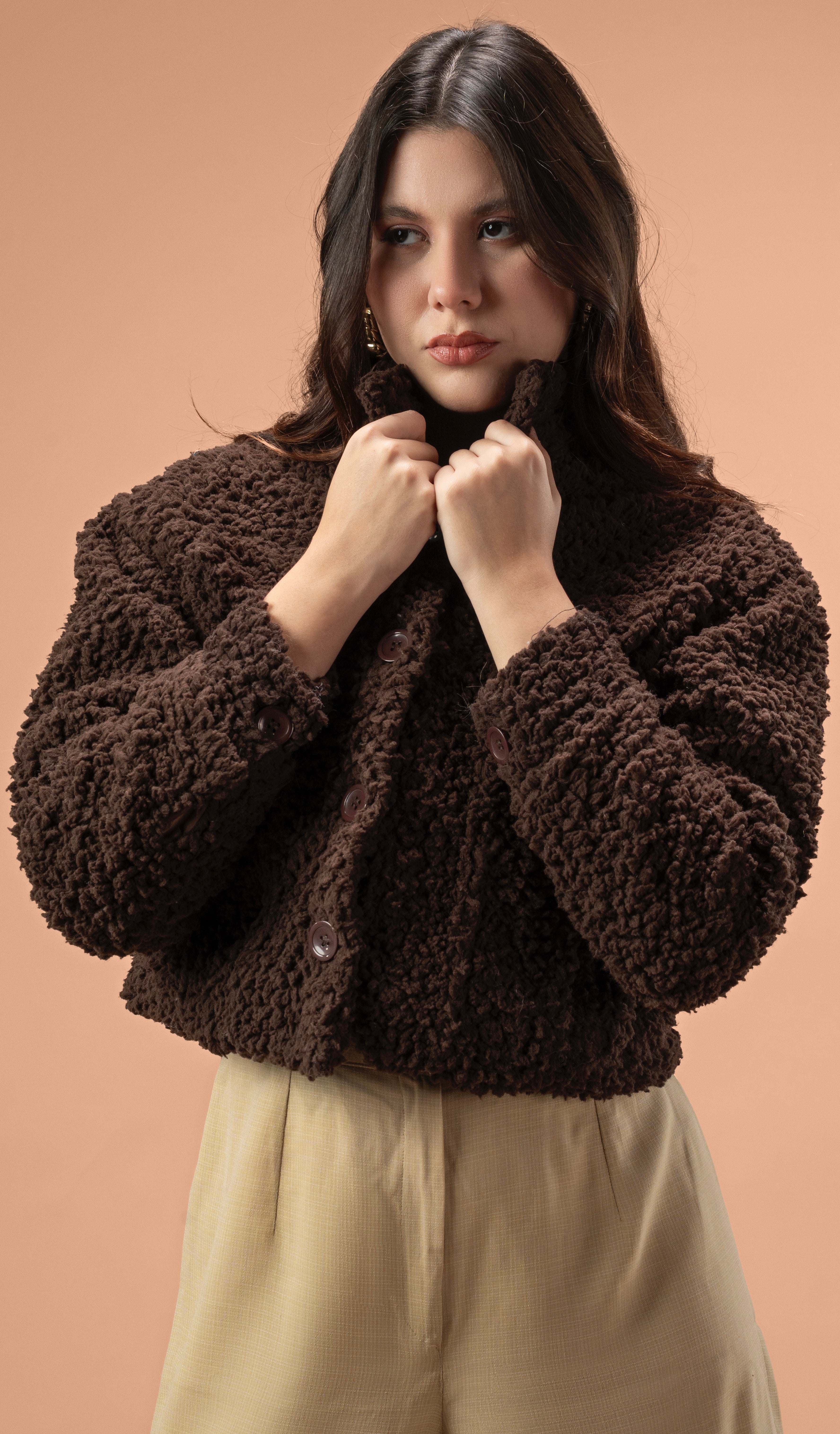 Short Lamb Fur Jacket