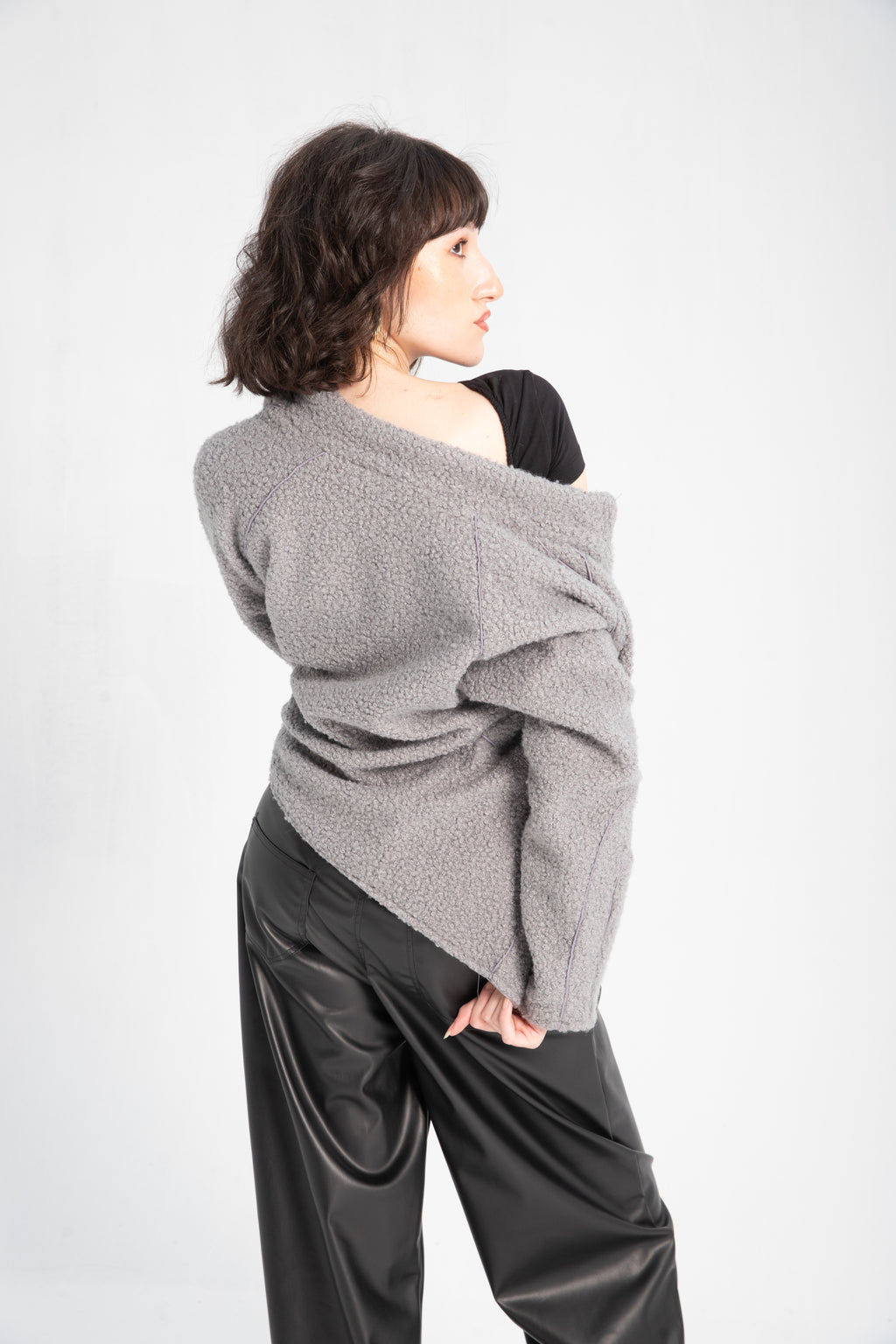 Sherpa fleece zip jacket