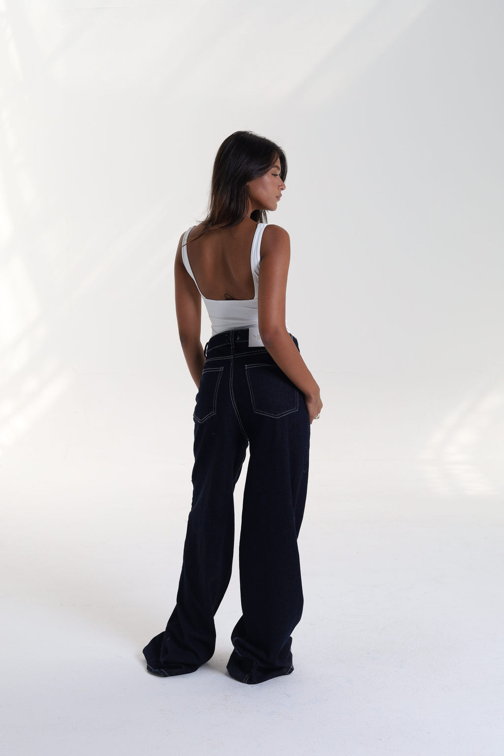 Navy Straight leg jeans