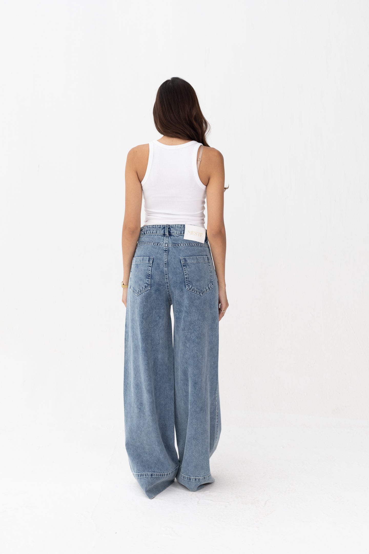Front Pocket Sky Blue Denim Jeans