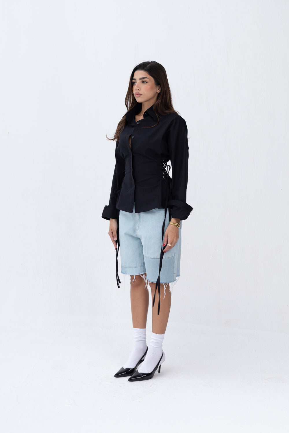 Side Metal Ring Shirt