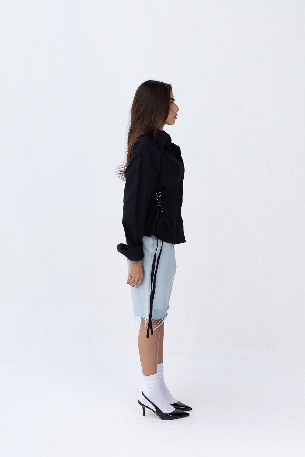 Side Metal Ring Shirt