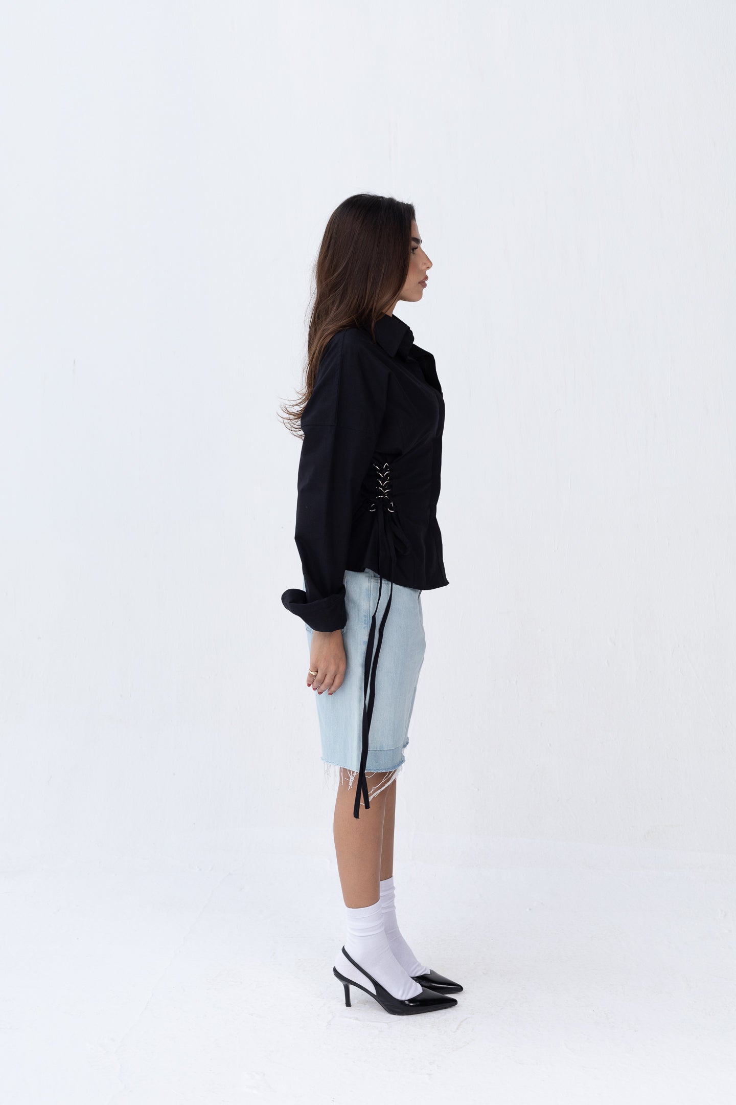 Side Metal Ring Shirt