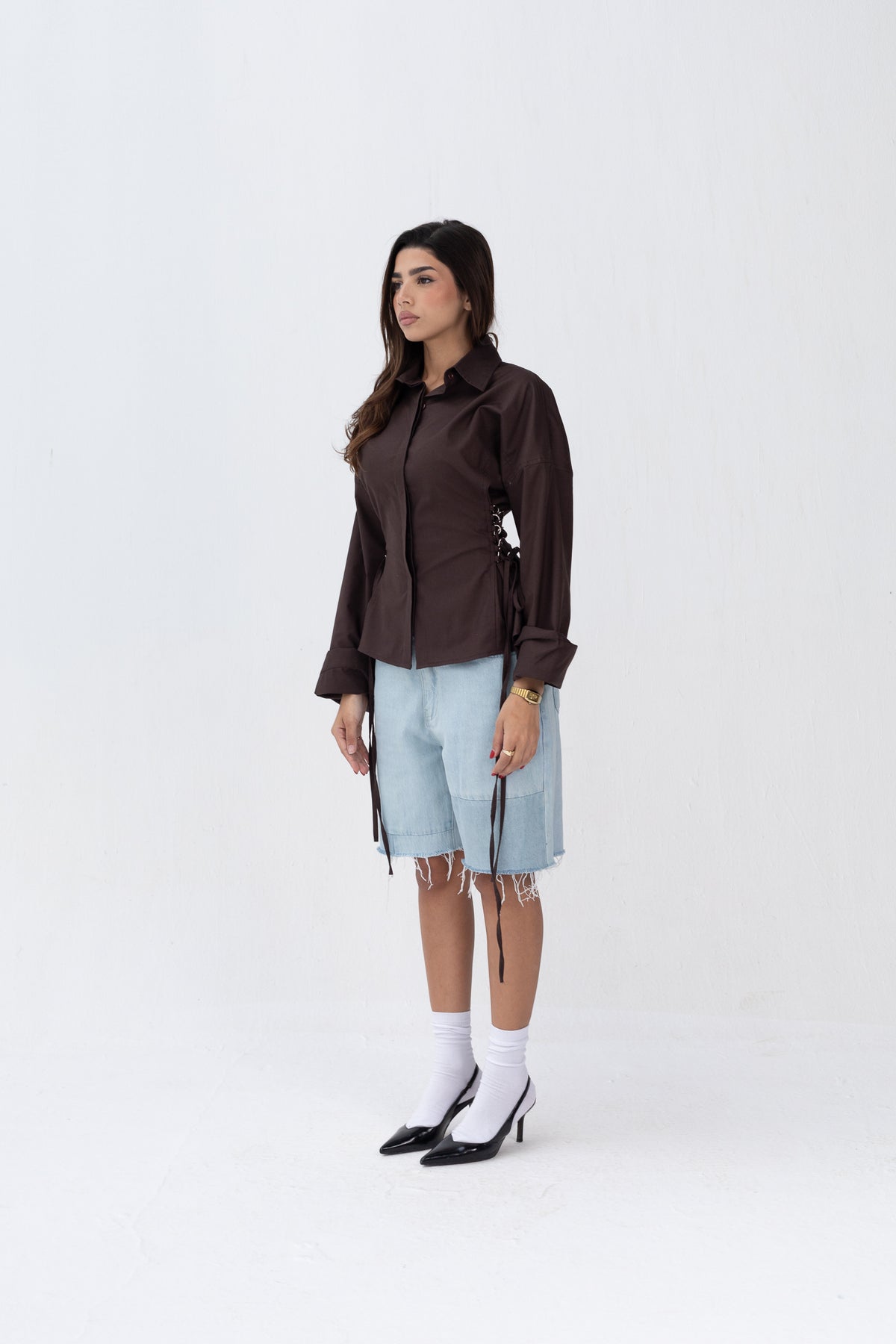 Side Metal Ring Shirt