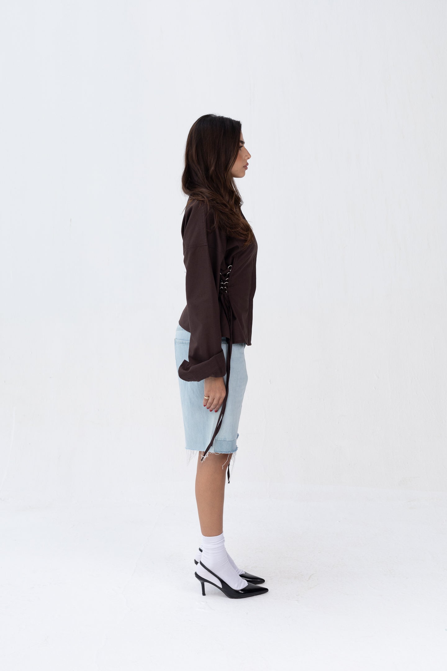 Side Metal Ring Shirt