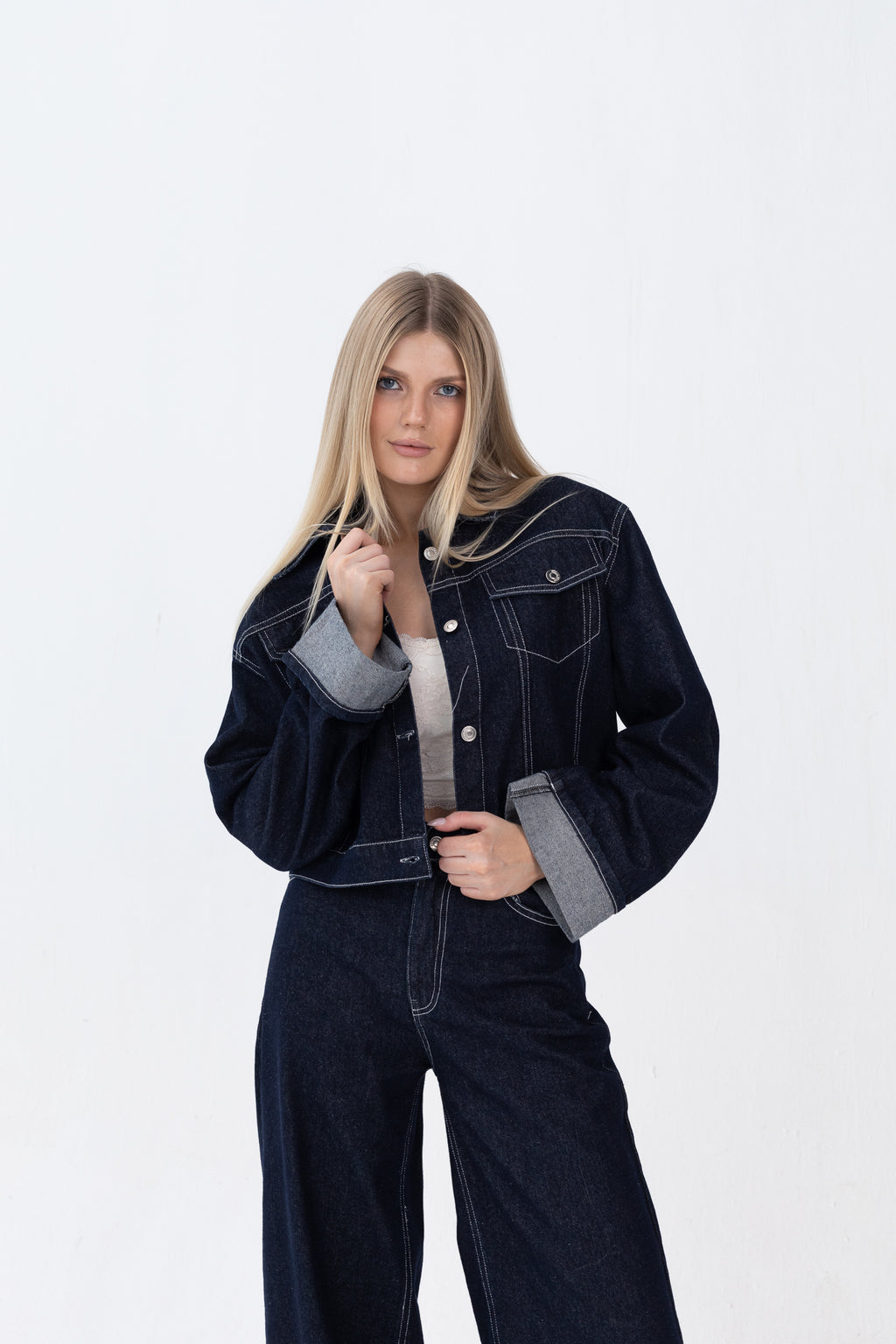 Basic Jeans diamond Jacket