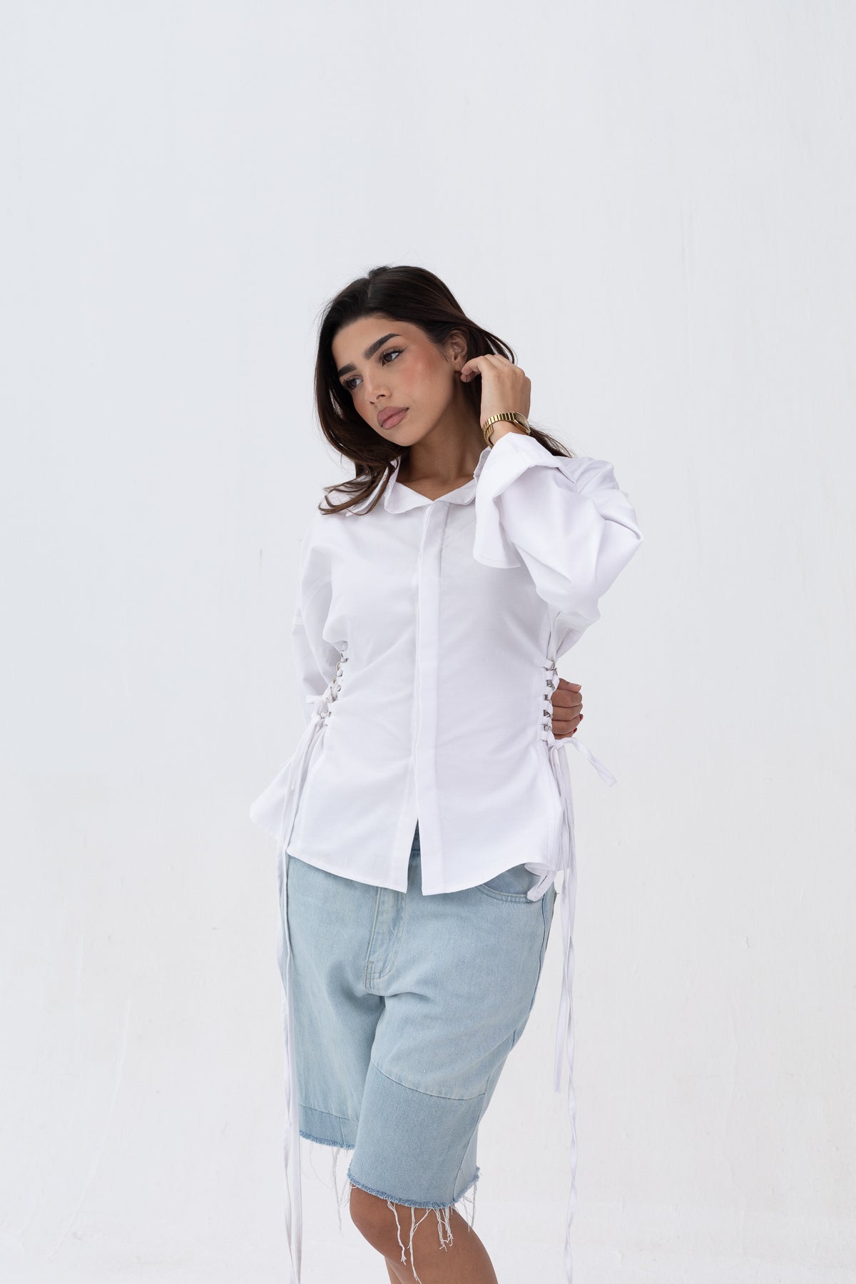 Side Metal Ring Shirt