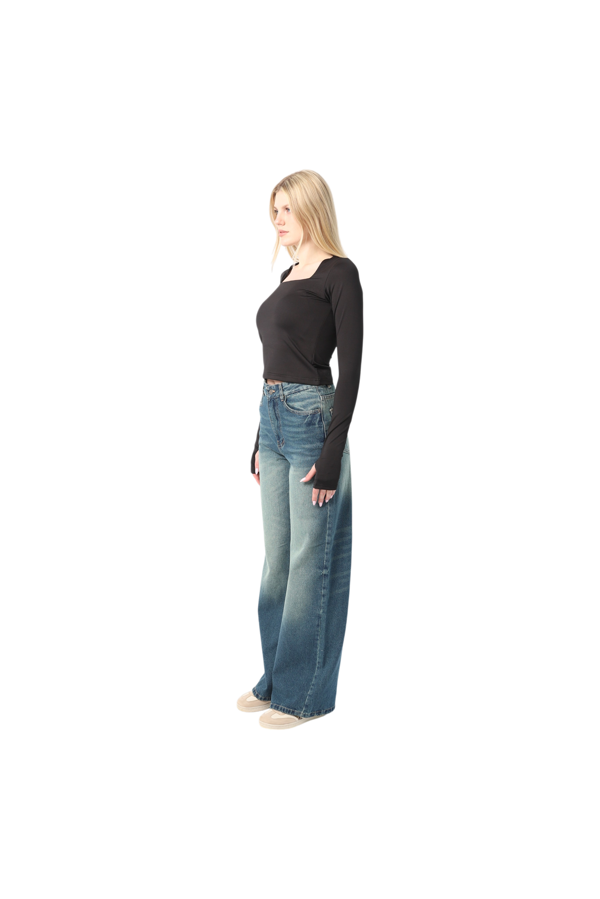 Wide Leg Basic Pants