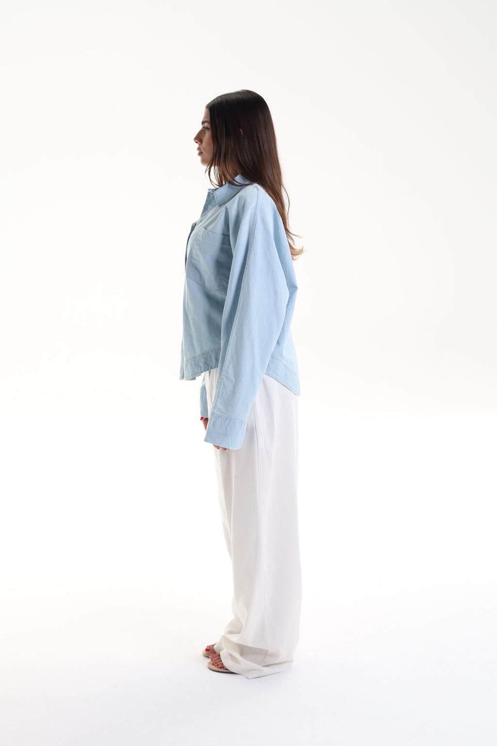 Relaxed Denim Blouse