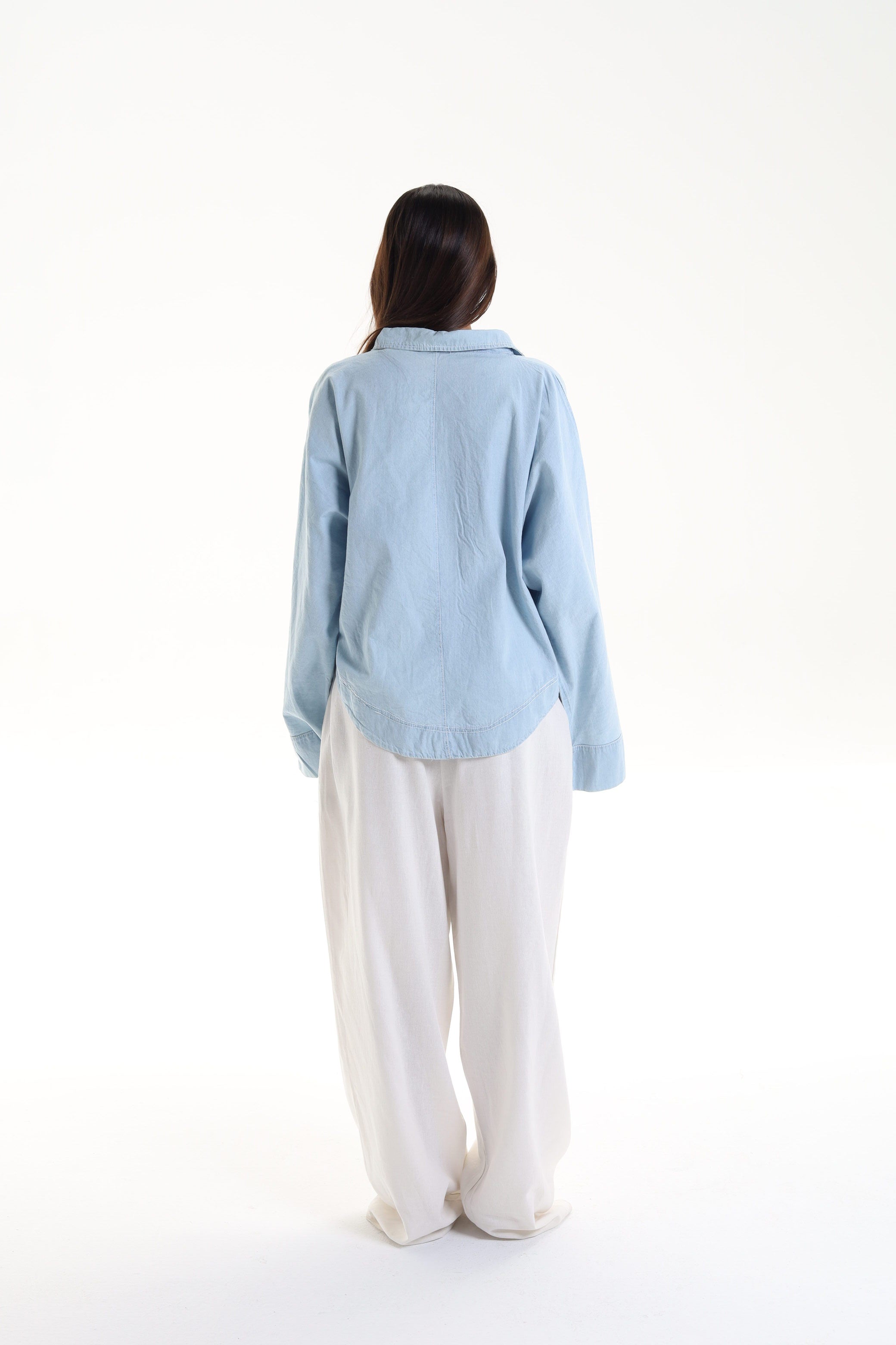 Relaxed Denim Blouse