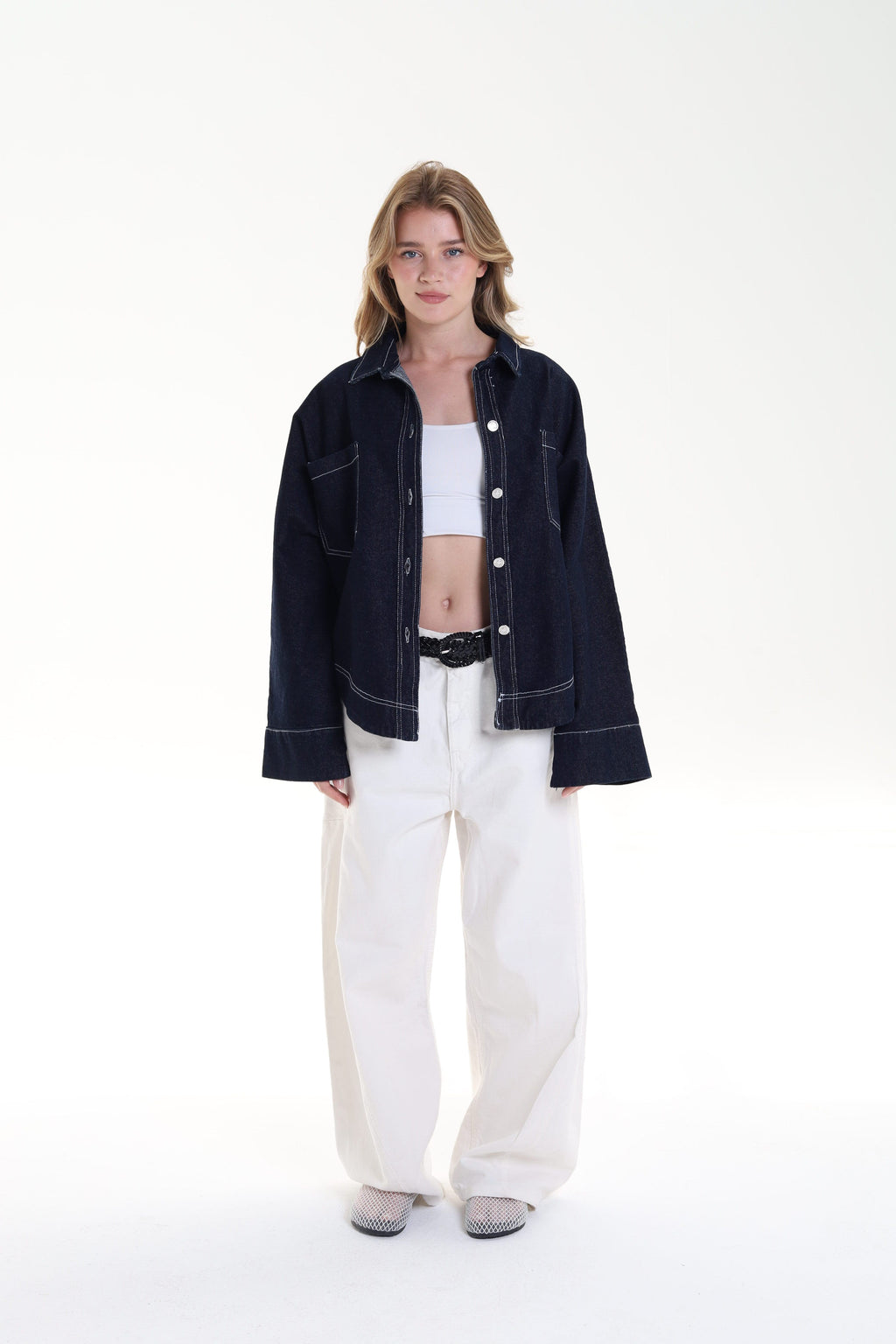 Relaxed Denim Blouse
