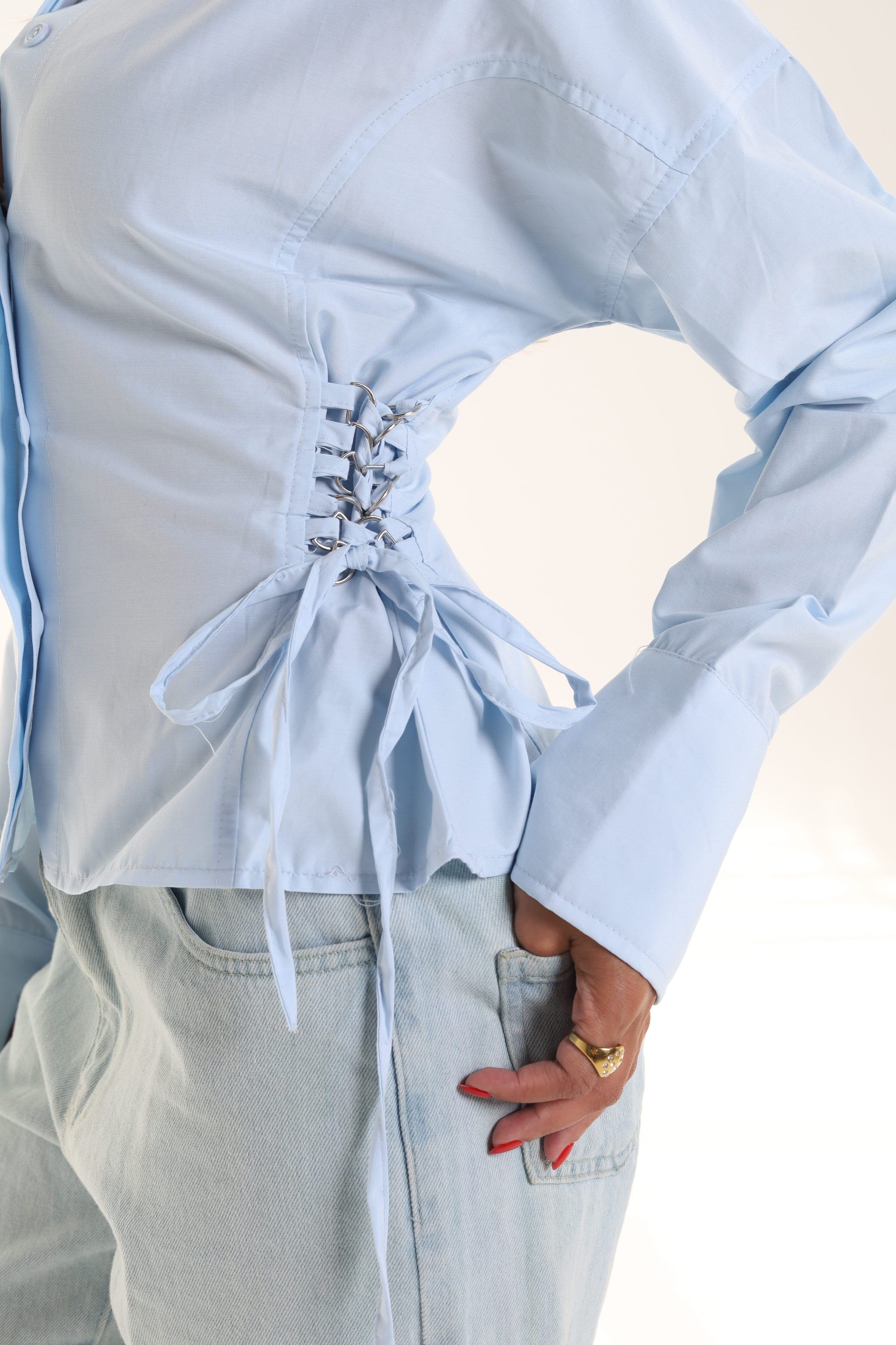 Side Metal Ring Shirt